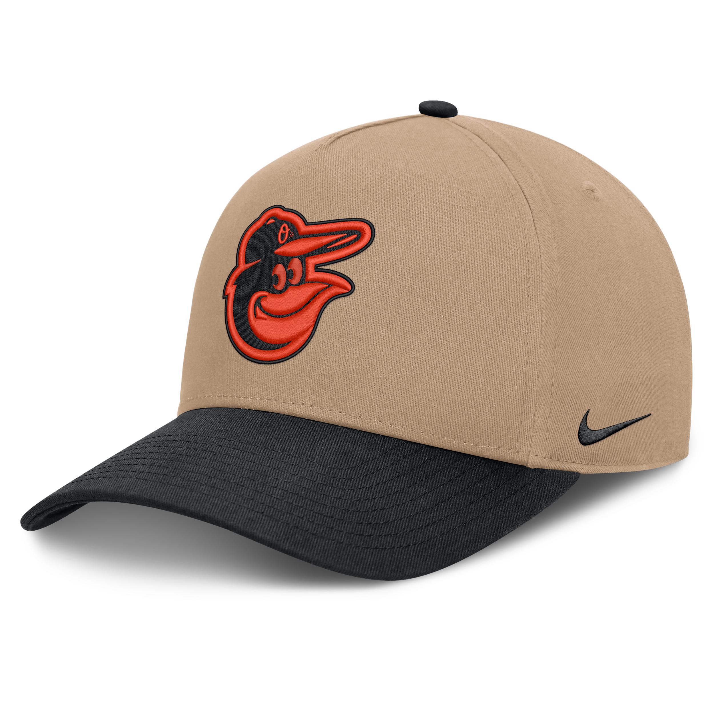 Baltimore Orioles Rise Nike Men's MLB A-Frame Trucker Adjustable Hat by NIKE