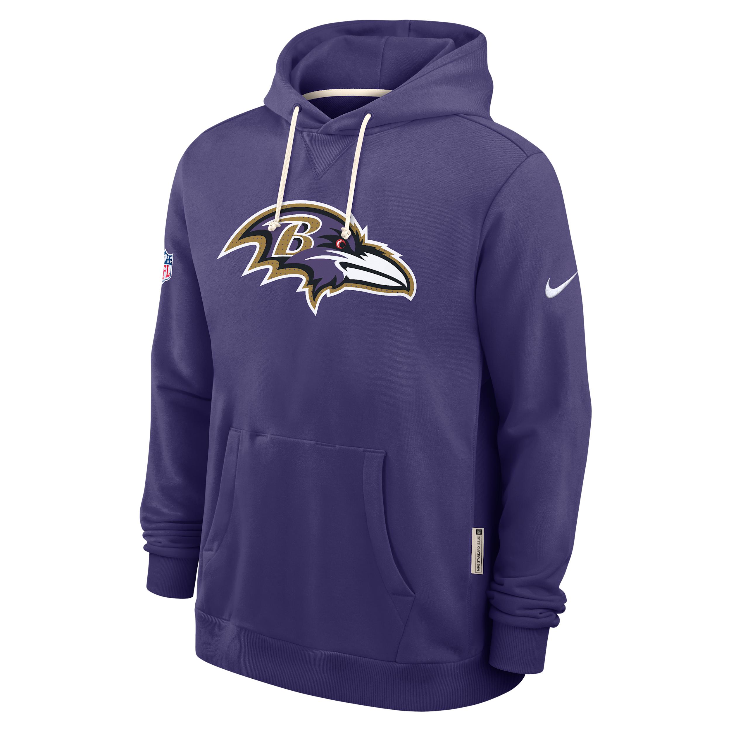 Baltimore Ravens Initial Home Sideline Nike Men's Dri-FIT NFL Pullover Hoodie by NIKE