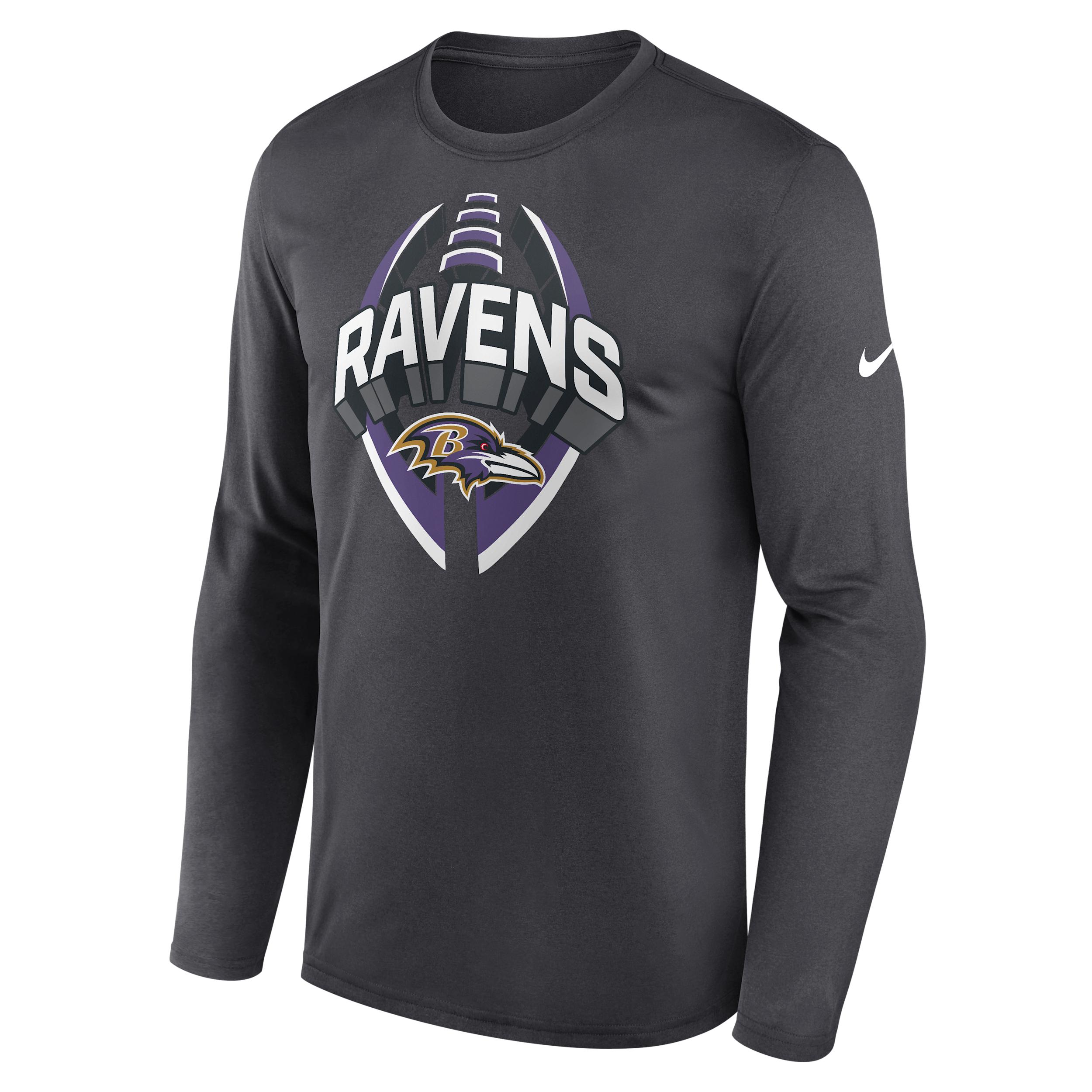 Baltimore Ravens Legend Icon Nike Men's Dri-FIT NFL Long-Sleeve T-Shirt by NIKE