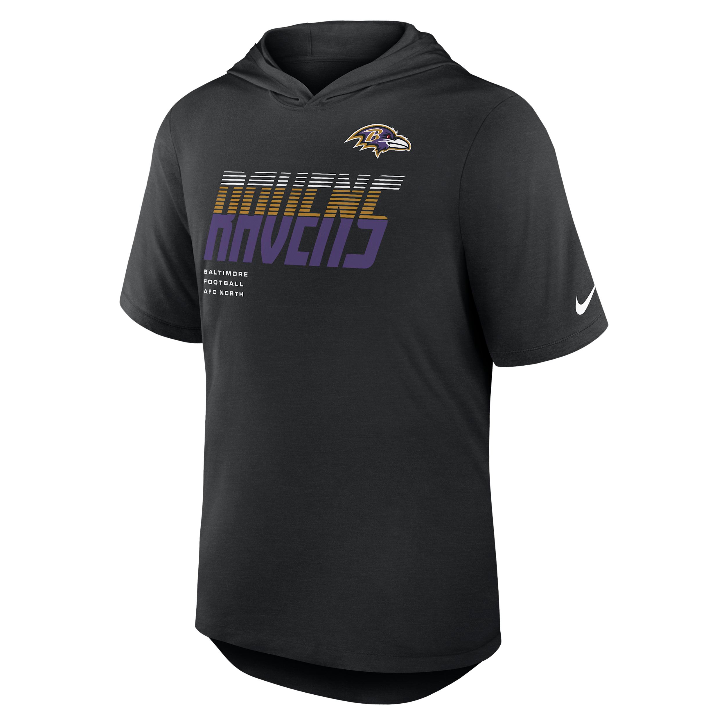 Baltimore Ravens Nike Men's Dri-FIT NFL Hooded T-Shirt by NIKE