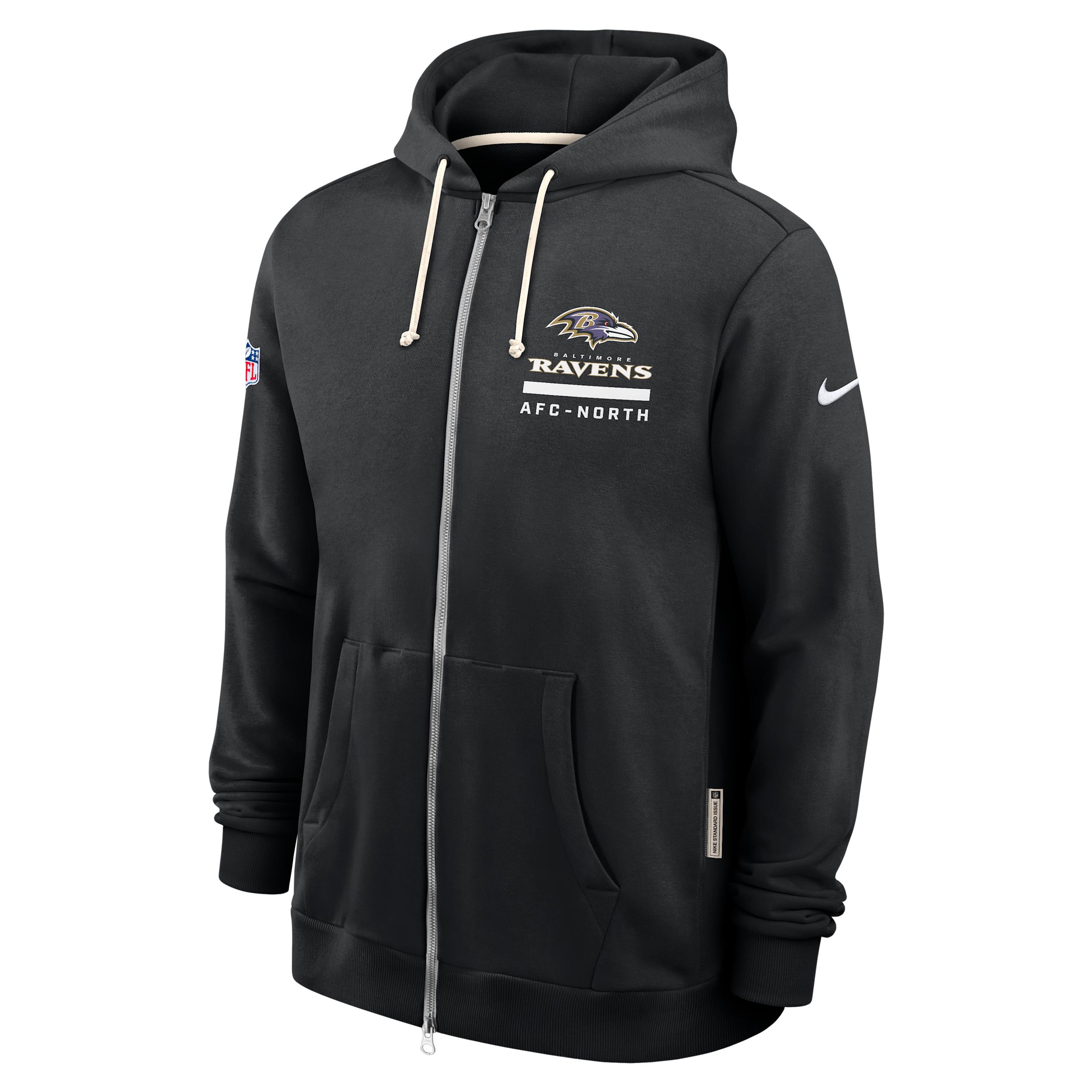 Baltimore Ravens Utility Player Sideline Nike Men's Dri-FIT NFL Full-Zip Hoodie by NIKE
