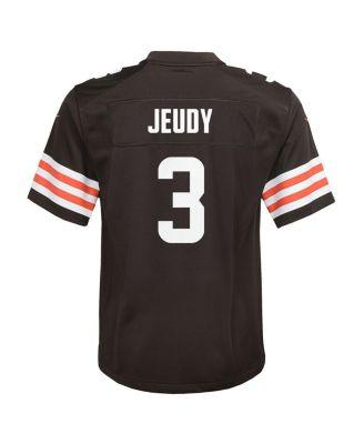 Big Boys and Girls Jerry Jeudy Brown Cleveland Browns Team Game Jersey by NIKE