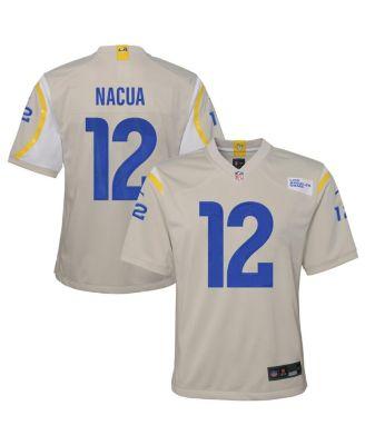 Big Boys and Girls Puka Nacua Bone Los Angeles Rams Game Player Jersey by NIKE