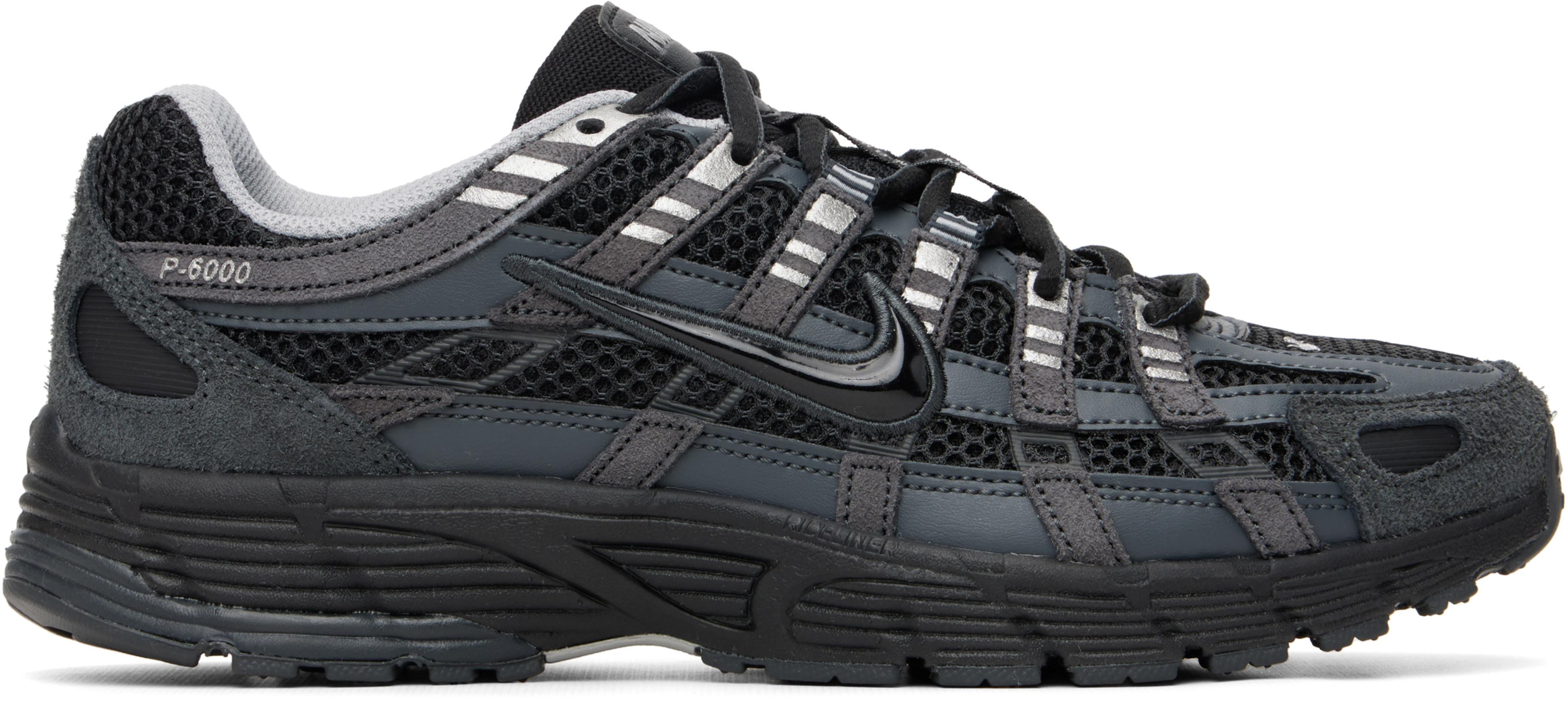Black Nike P-6000 Suede Sneakers by NIKE