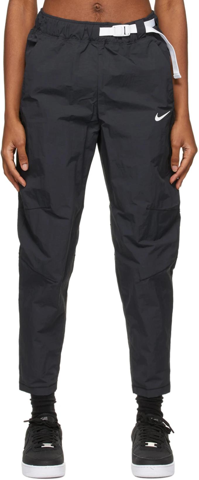 Black Sportswear Tech Pack Woven Lounge Pants by NIKE Black Sportswear Tech Pack Woven Lounge Pants by NIKE