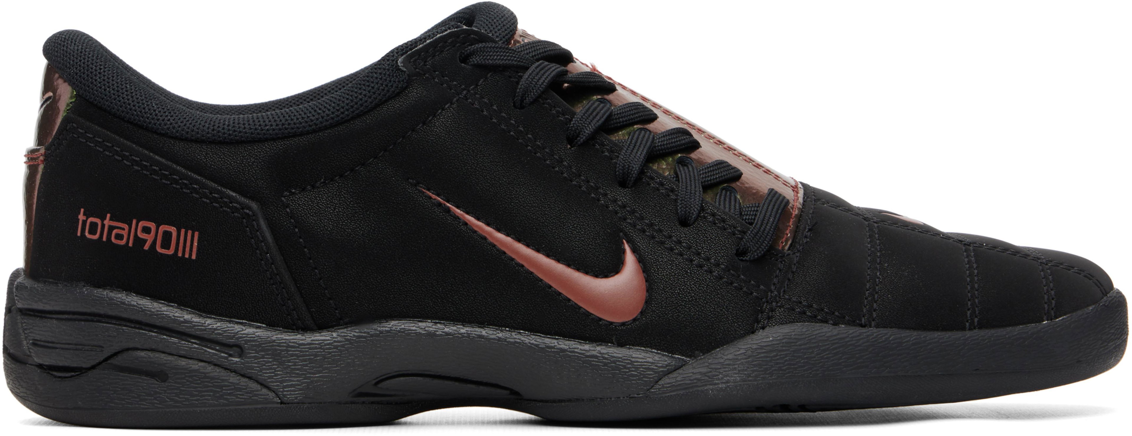 Black Total 90 Premium Tiempo Sneakers by NIKE