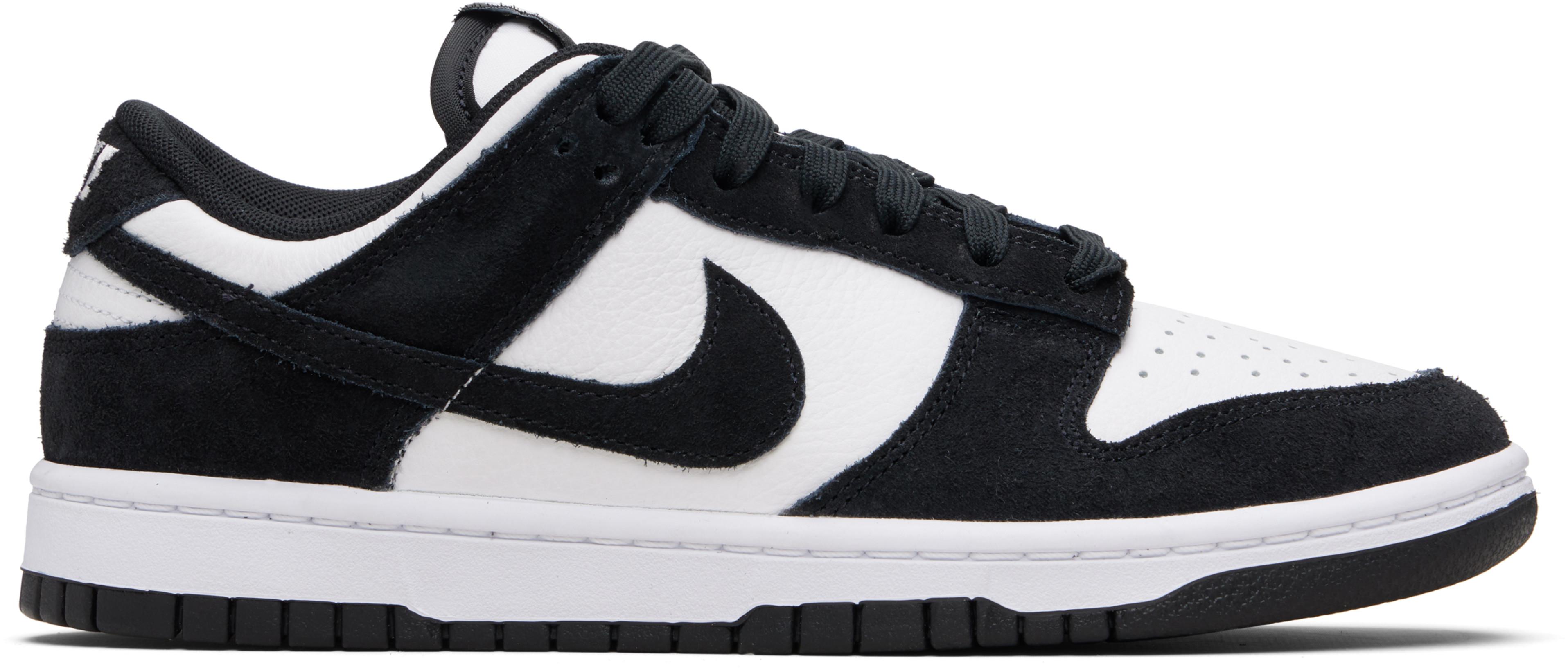 Black & White Dunk Low Retro SE Sneakers by NIKE