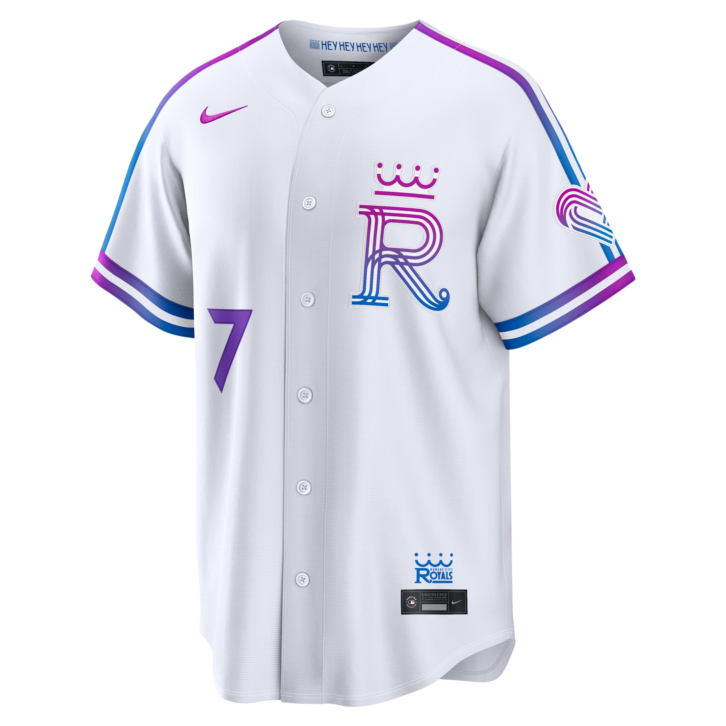 Bobby Witt Jr. Kansas City Royals City Connect Nike Men's MLB Stadium Jersey by NIKE