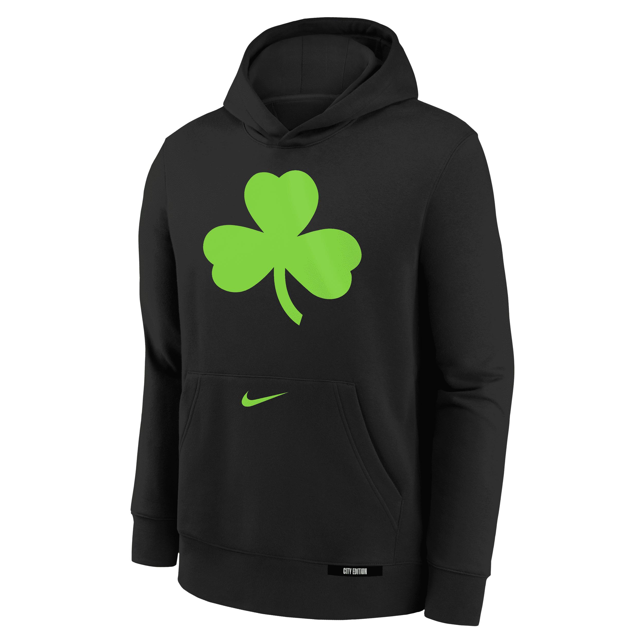 Boston Celtics Club City Edition Big Kids' Nike NBA Pullover Hoodie by NIKE