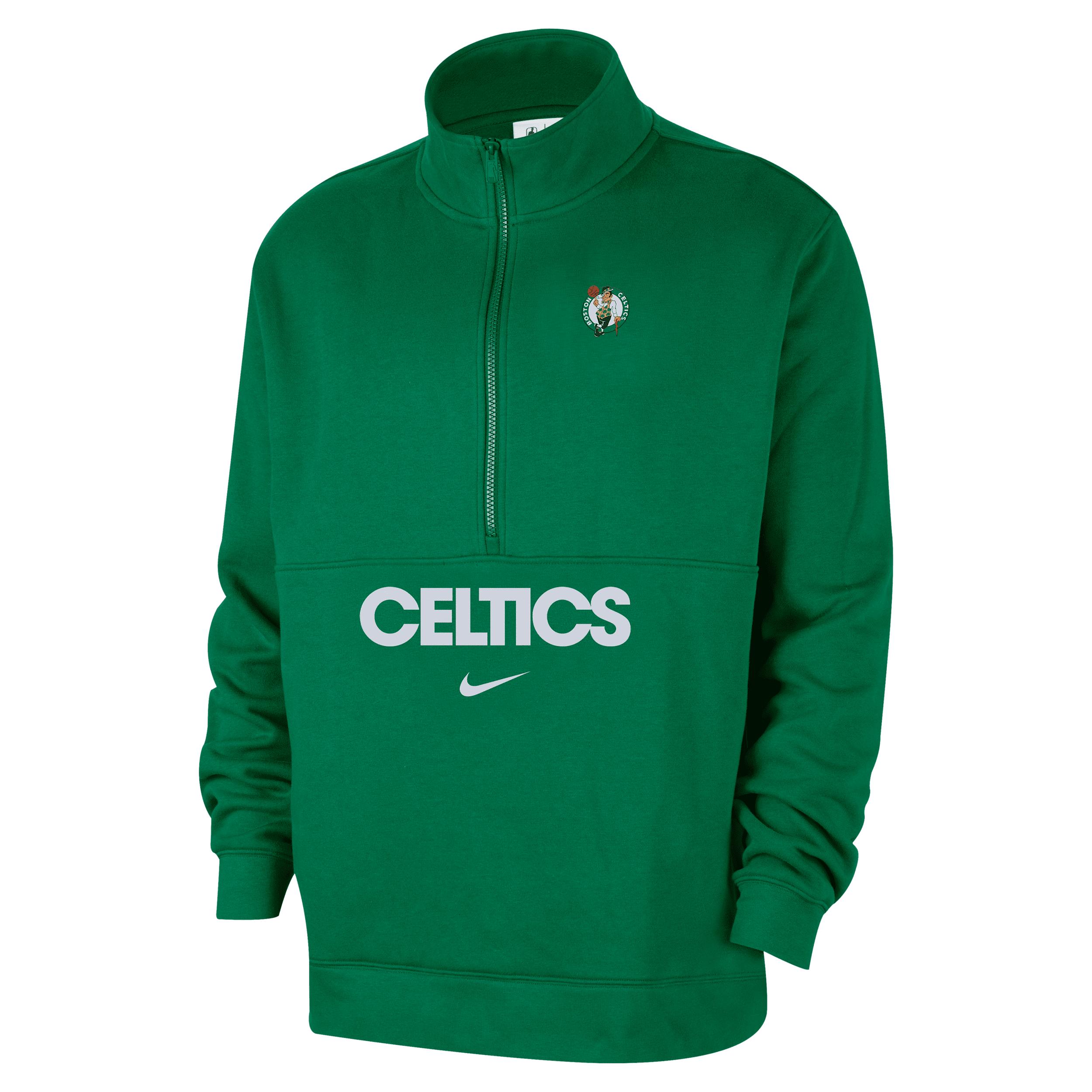 Boston Celtics Club Courtside Nike Men's NBA 1/2-Zip Top by NIKE