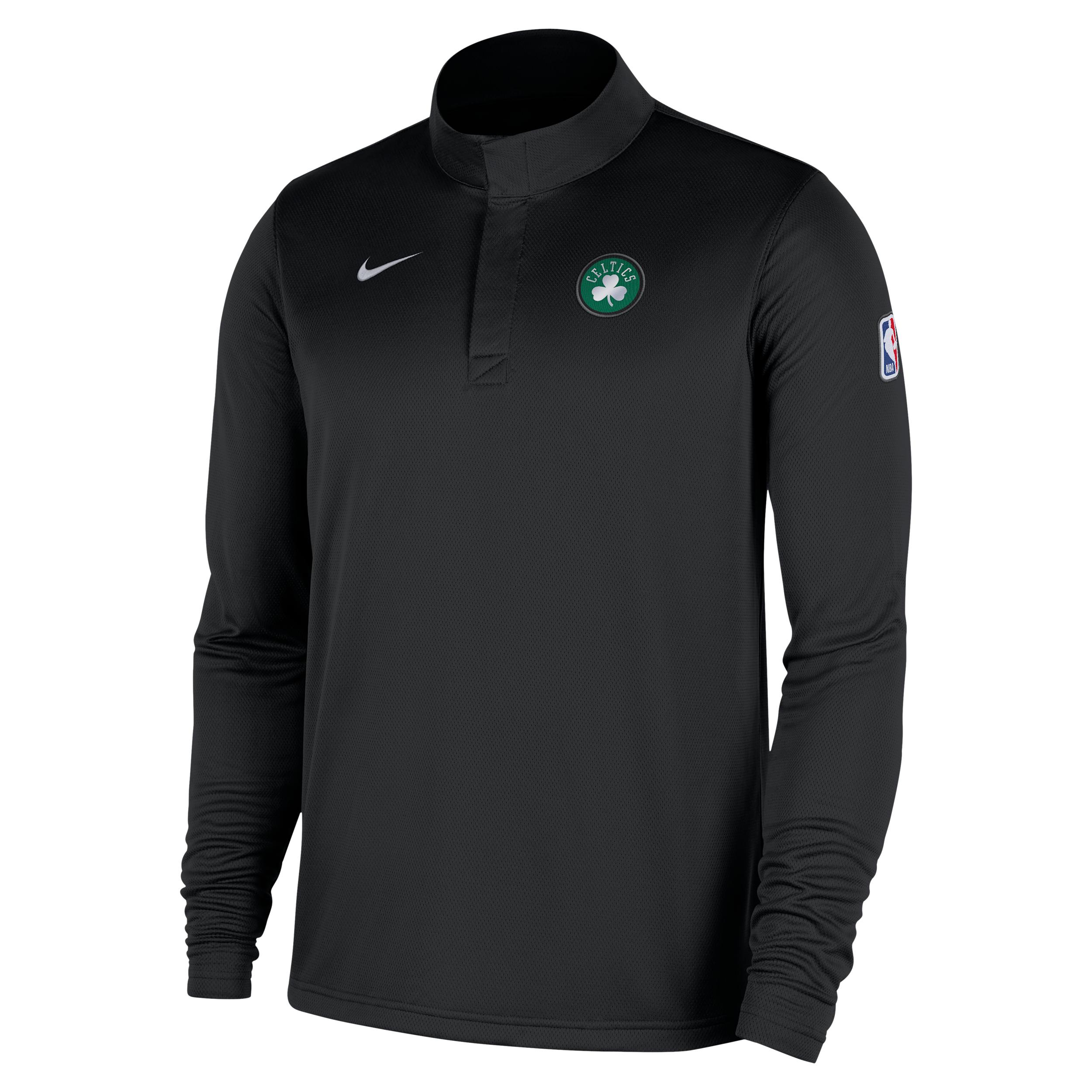 Boston Celtics Nike Men's Dri-FIT NBA 1/4-Zip Long-Sleeve Top by NIKE