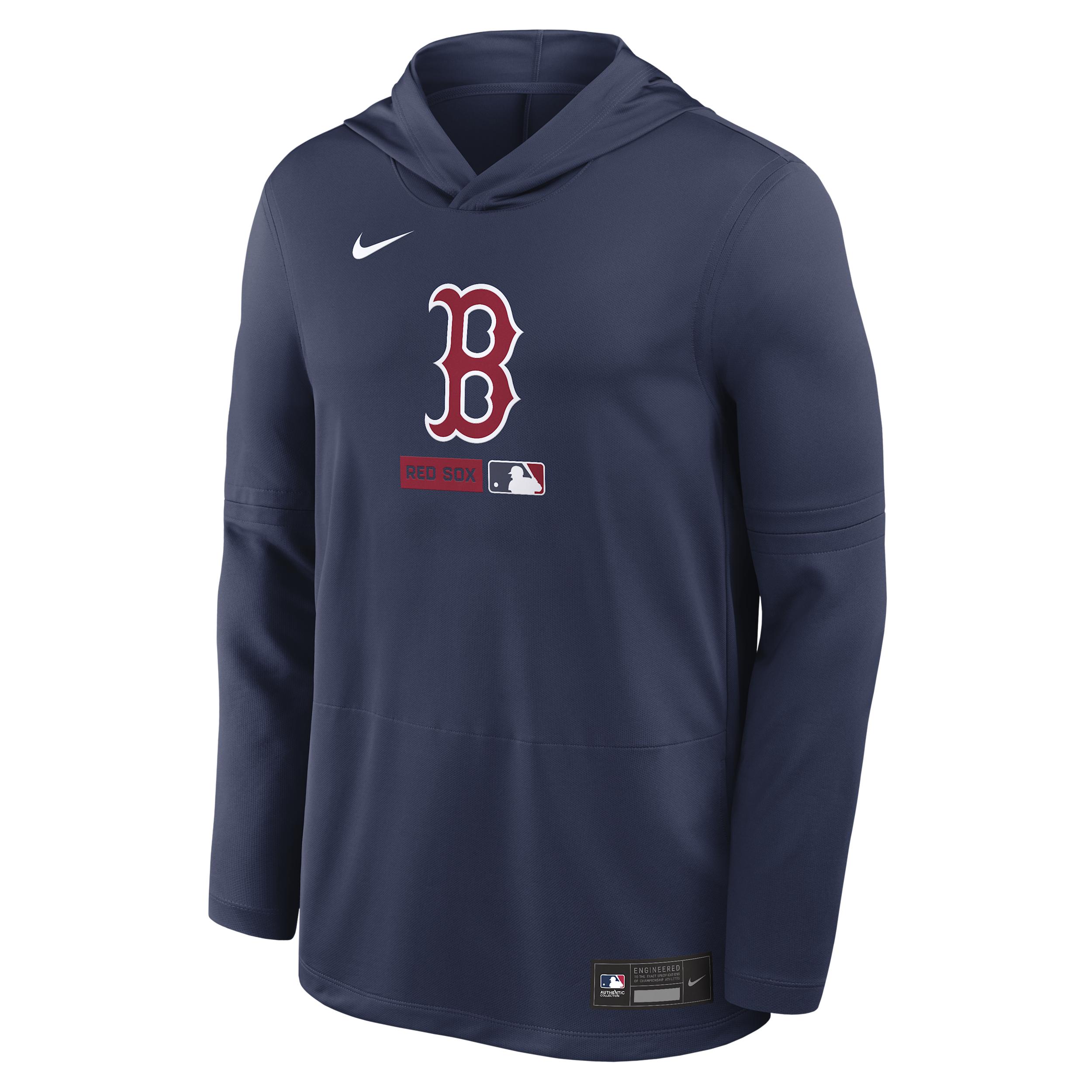 Boston Red Sox Authentic Collection Nike Men's Dri-FIT MLB Long-Sleeve Hooded Top by NIKE