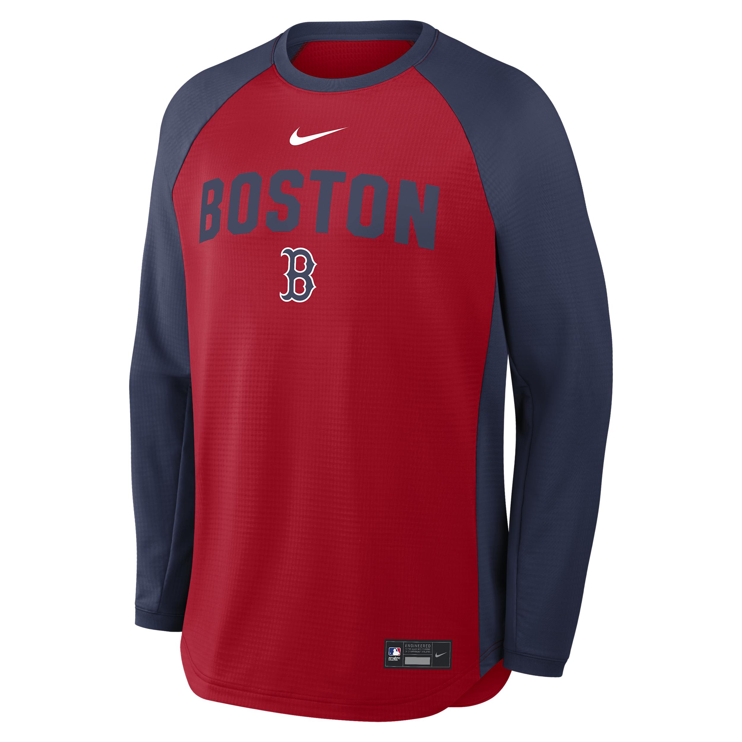 Boston Red Sox Authentic Collection Nike Men's Dri-FIT Pullover Crew by NIKE