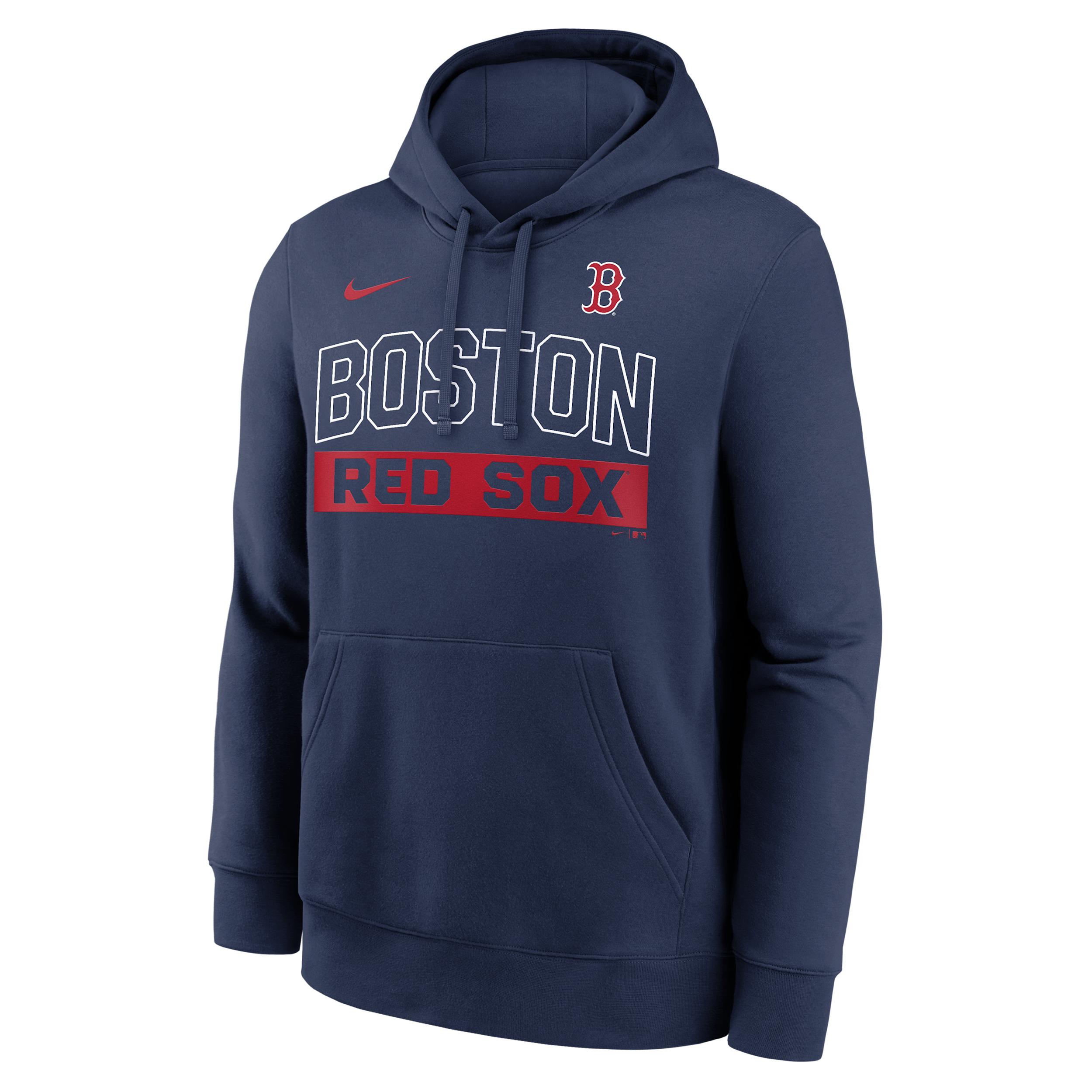 Boston Red Sox Club Nike Men's MLB Pullover Hoodie by NIKE
