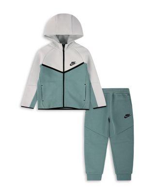 Boys' Nike Tech Fleece Hooded Full Zip Set - Little Kid by NIKE