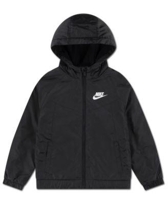 Boys' and Girls' 4-7 Stand Collar Windbreaker Jacket by NIKE