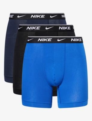 Branded-Waistband Set of Three Stretch-Cotton Boxers by NIKE