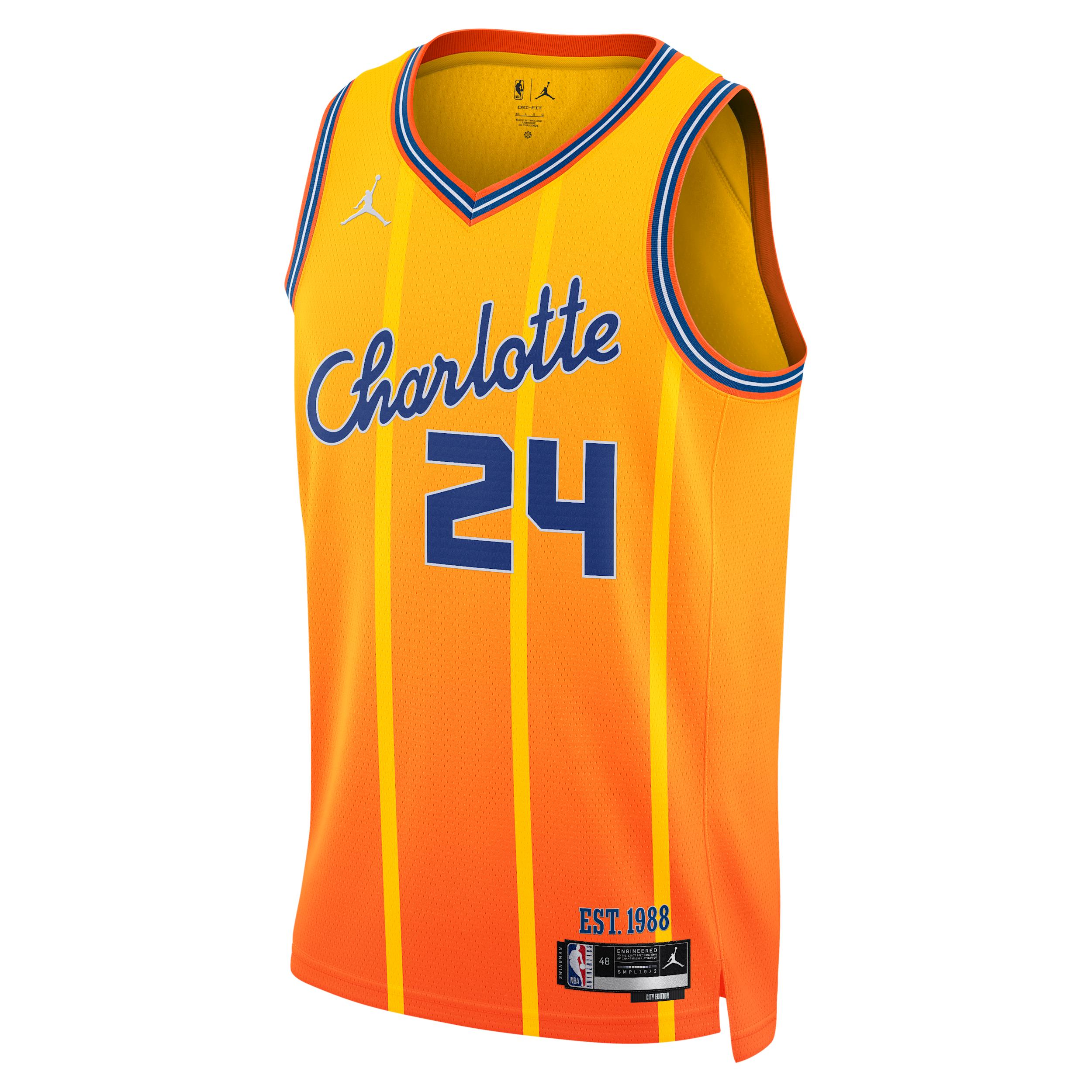 Brandon Miller Charlotte Hornets City Edition Nike Men's NBA Swingman Jersey by NIKE