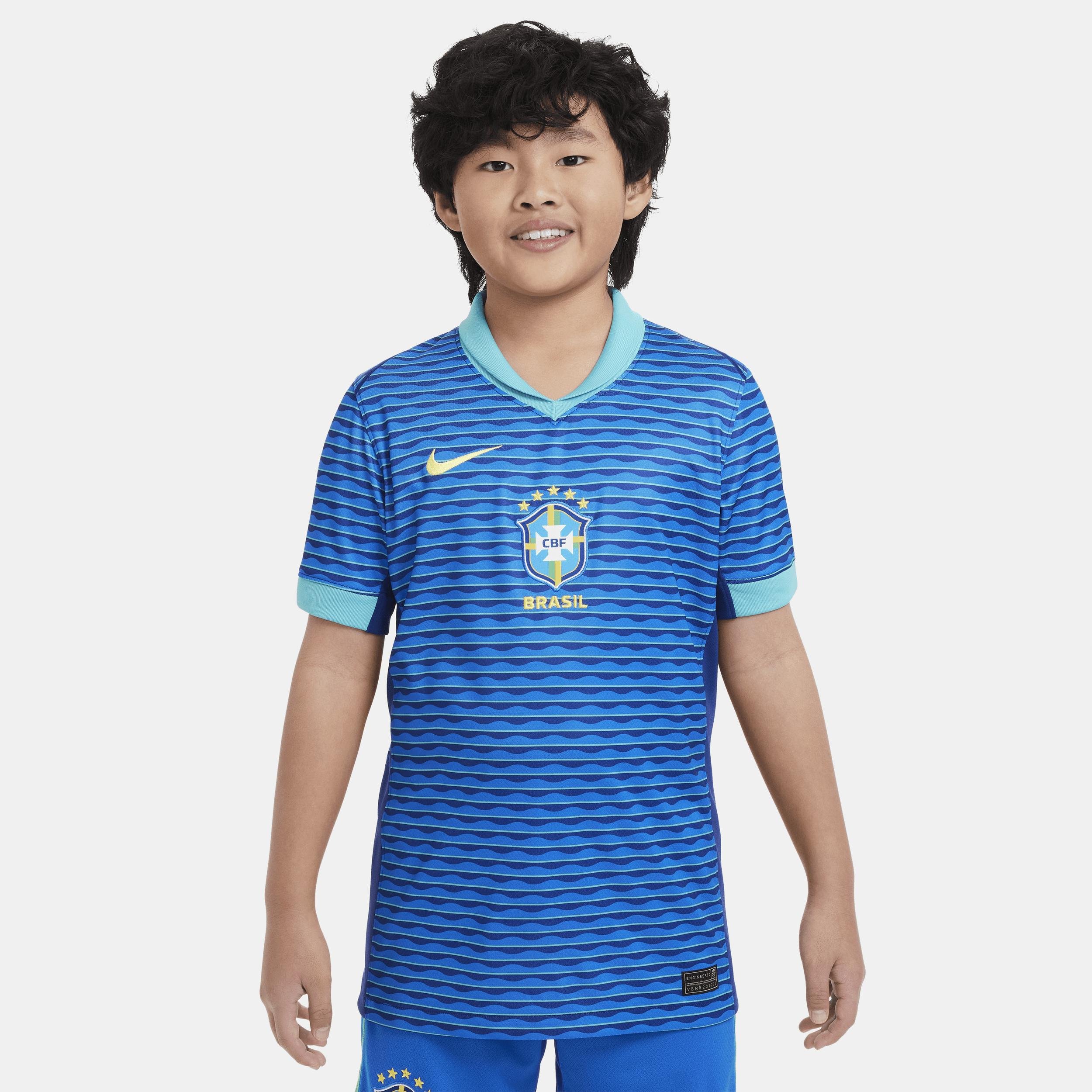 Brazil 2024 Stadium Away Big Kids' Nike Dri-FIT Soccer Replica Jersey by NIKE