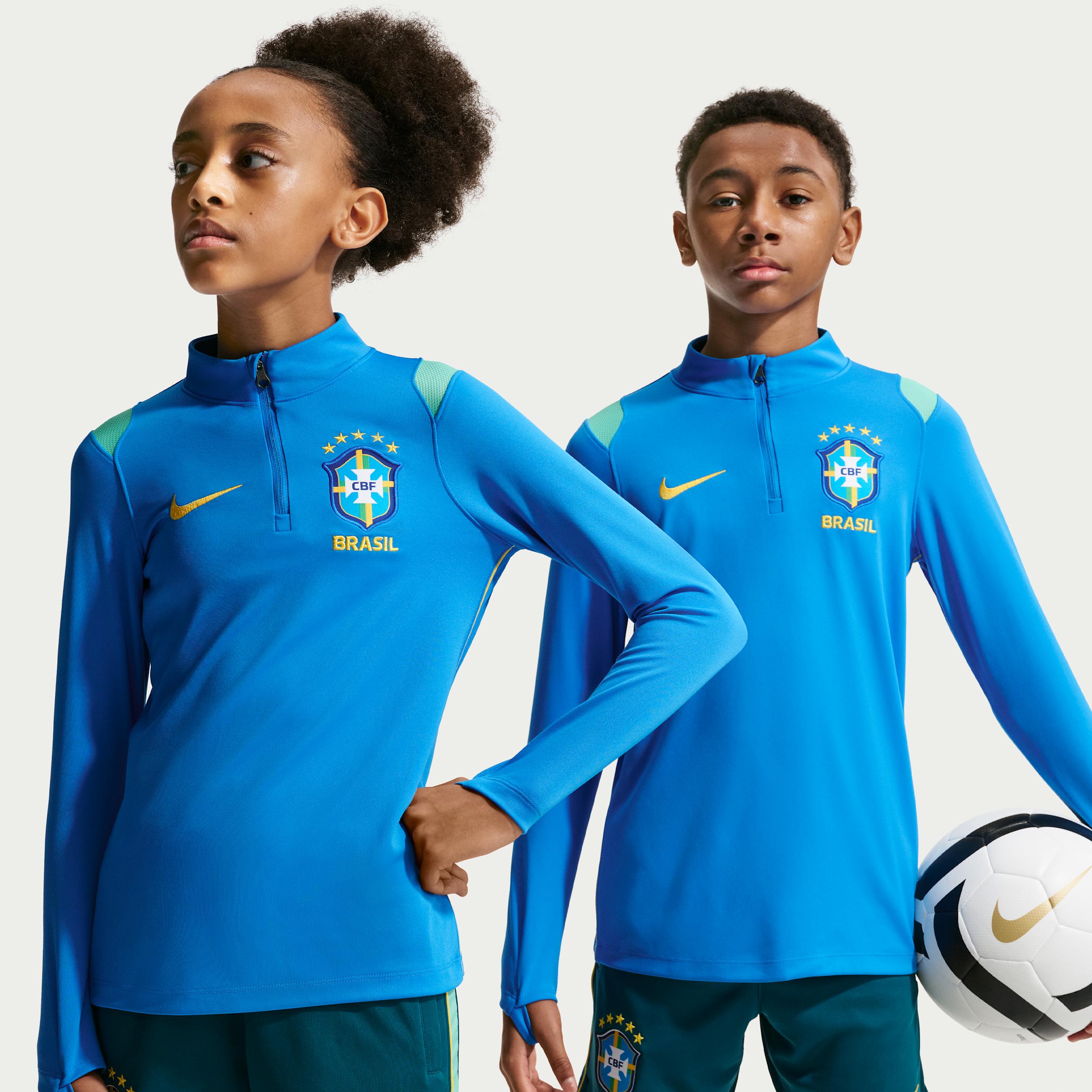 Brazil Academy Pro Big Kids' Nike Dri-FIT Soccer Knit Drill Top by NIKE