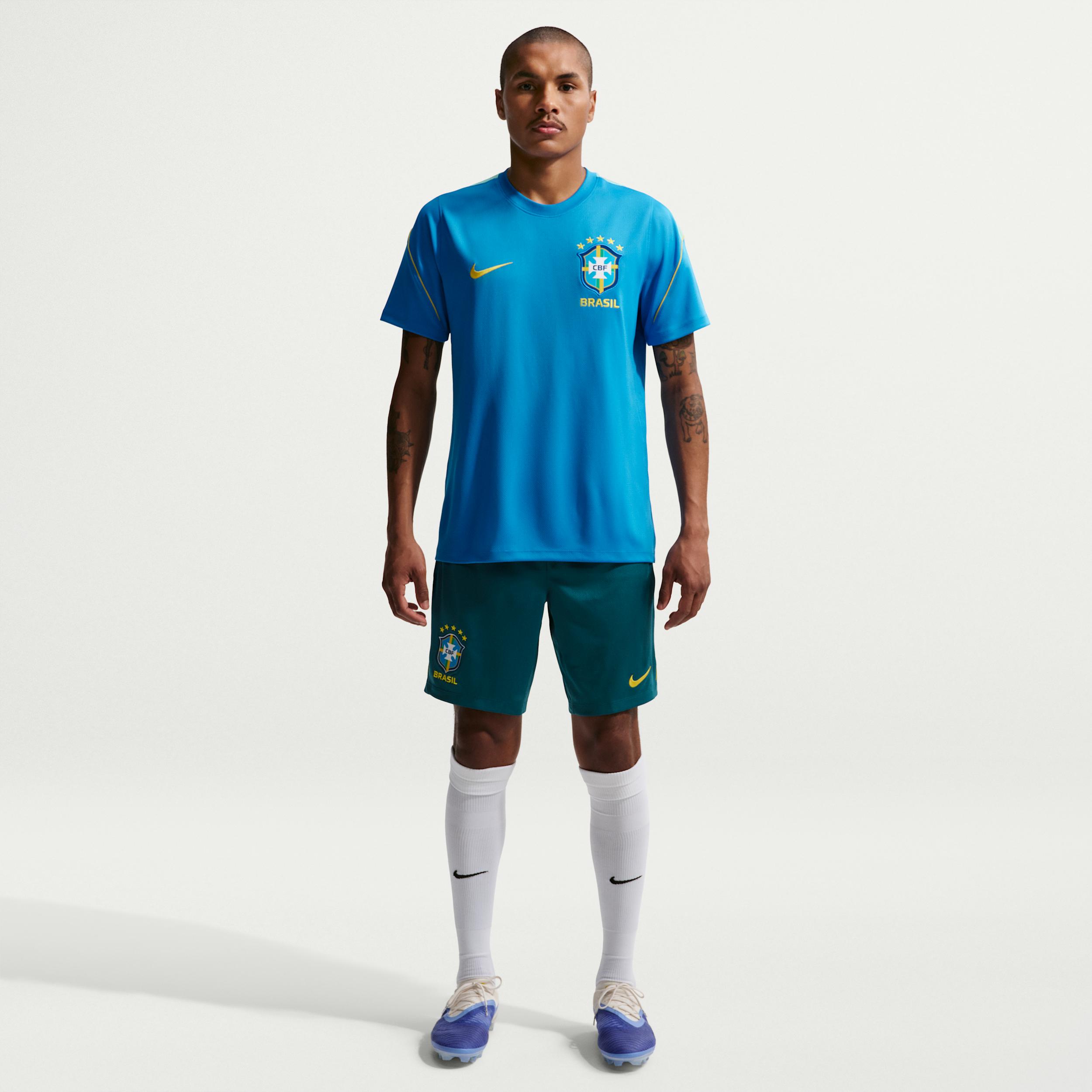 Brazil Strike Nike Men's Dri-FIT Soccer Knit Shorts by NIKE