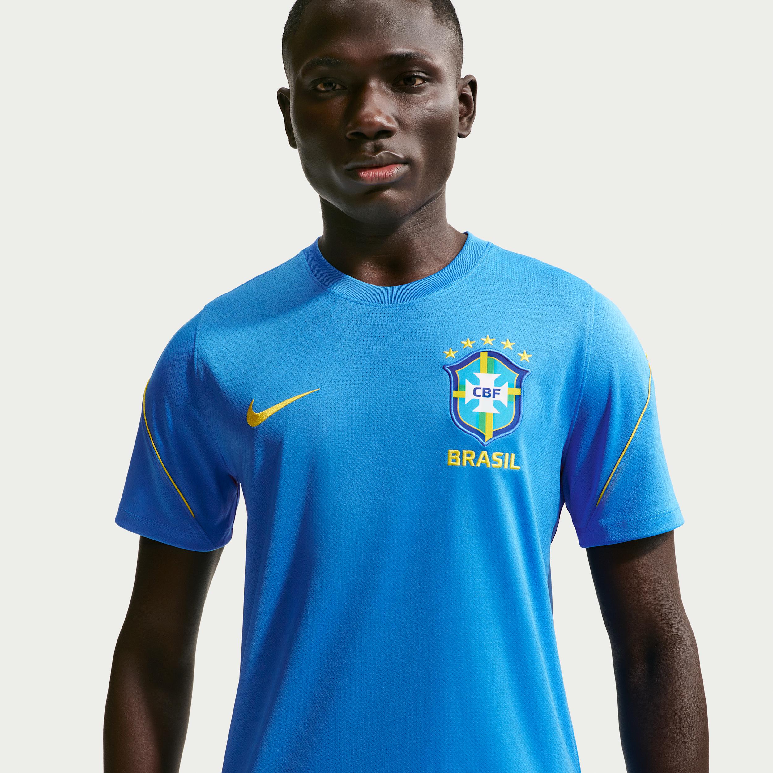 Brazil Strike Nike Men's Soccer Dri-FIT Short-Sleeve Top by NIKE