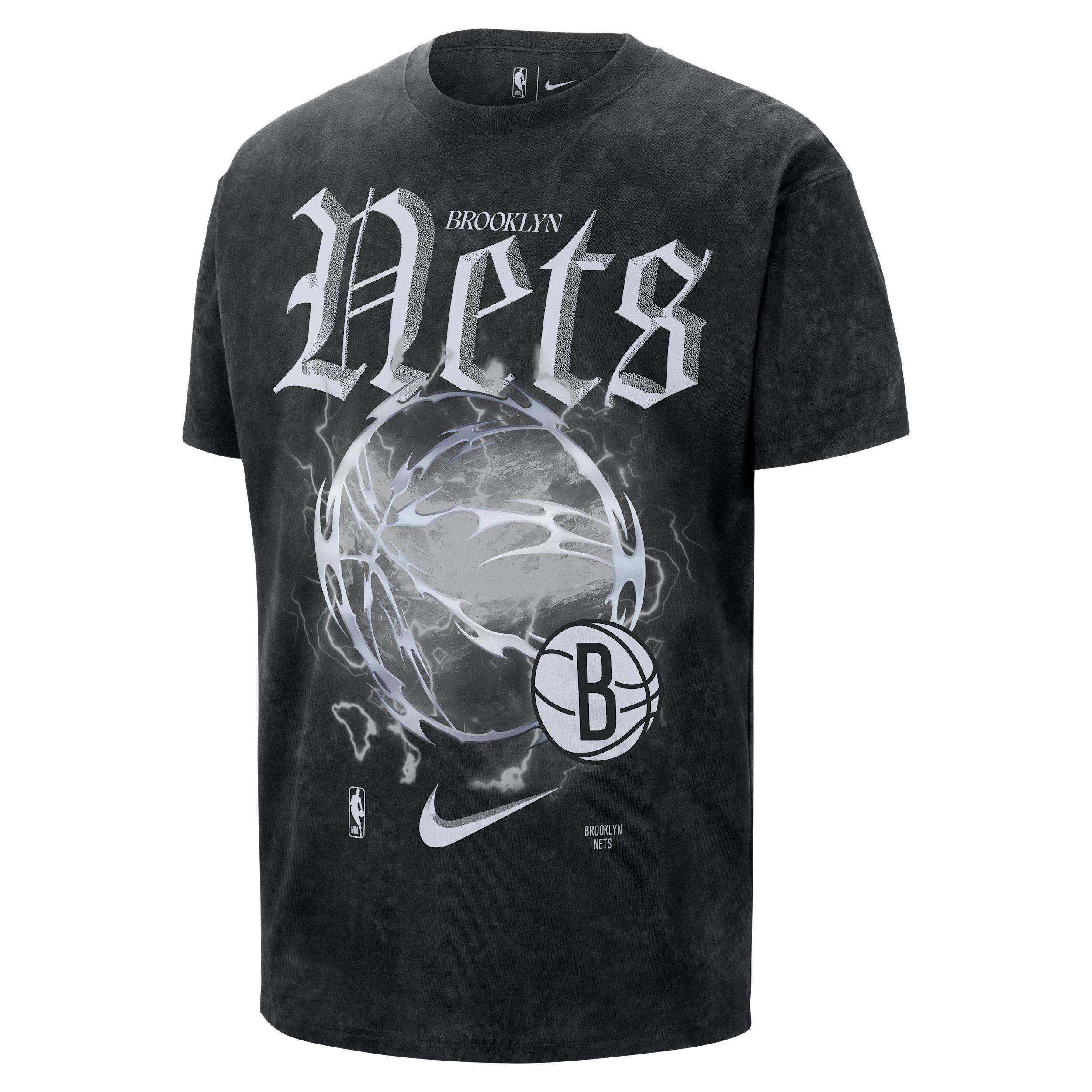 Brooklyn Nets Courtside "Halloween" Nike Men's NBA Max90 T-Shirt by NIKE Brooklyn Nets Courtside "Halloween" Nike Men's NBA Max90 T-Shirt by NIKE
