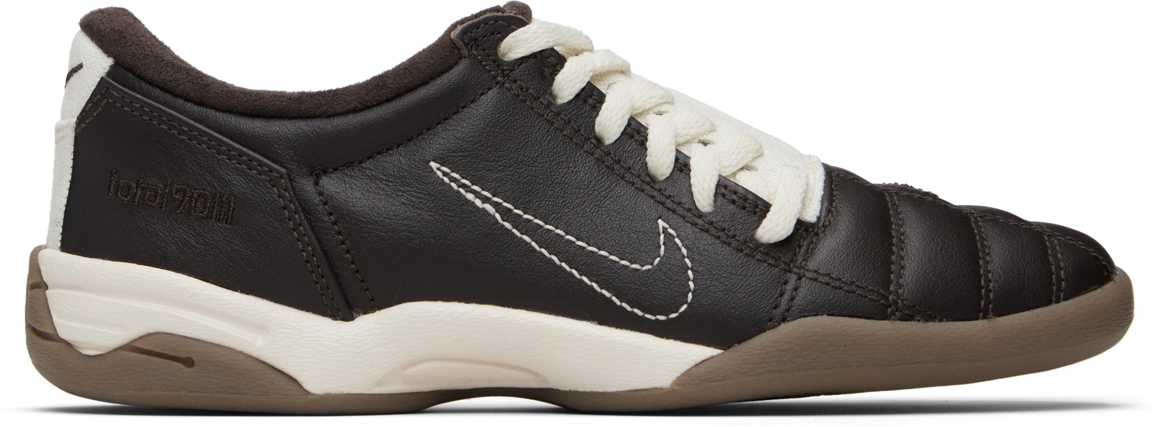Brown & Off-White Total 90 Sneakers by NIKE