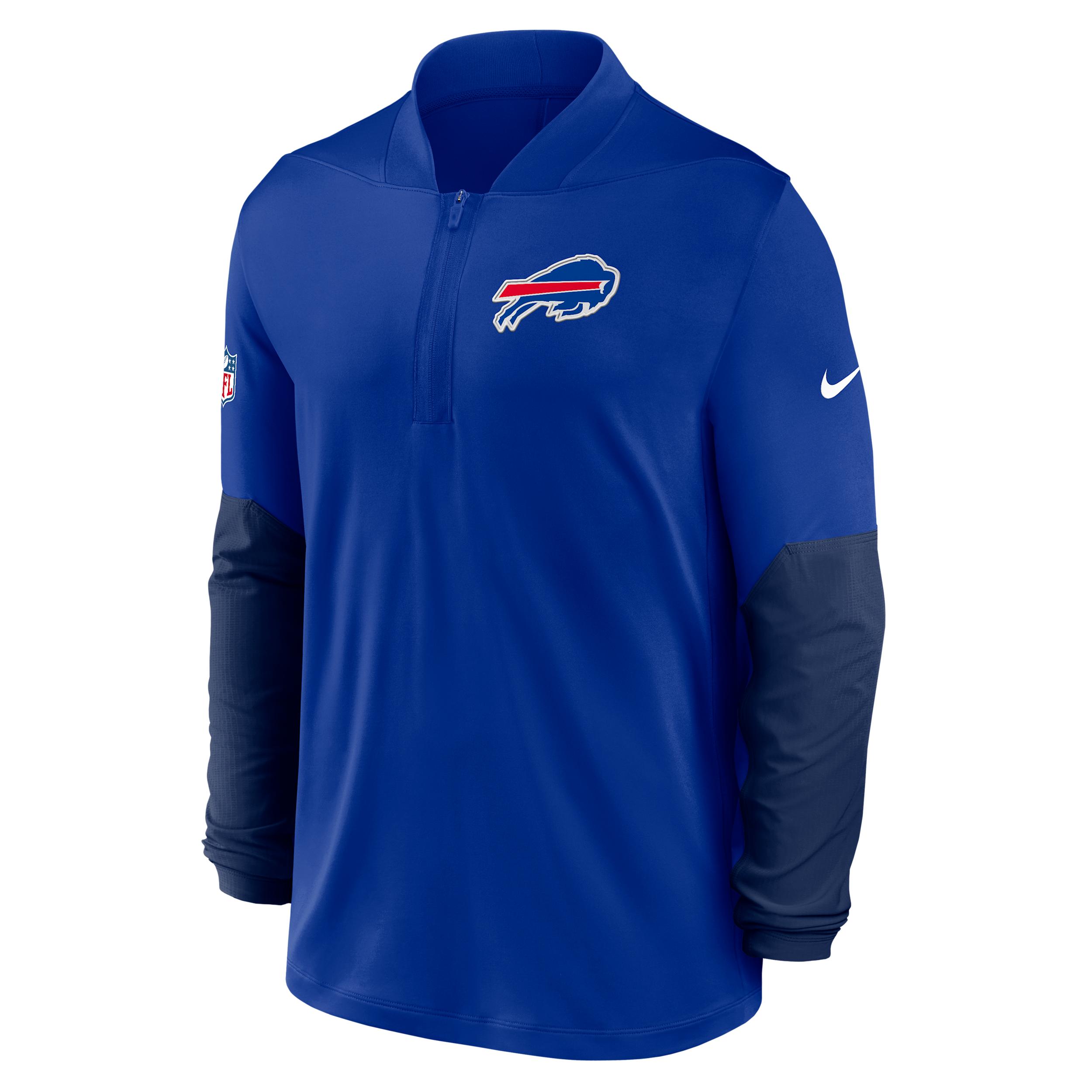 Buffalo Bills Feel The Pressure Nike Men's Dri-FIT NFL 1/2-Zip Top by NIKE