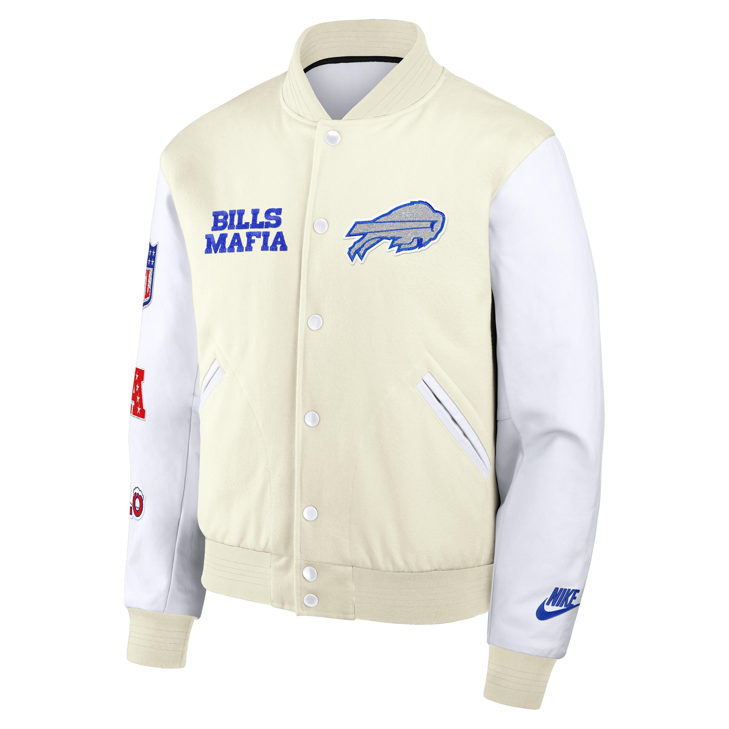 Buffalo Bills Rivalries Collection Nike Men's NFL Full-Snap Varsity Jacket by NIKE
