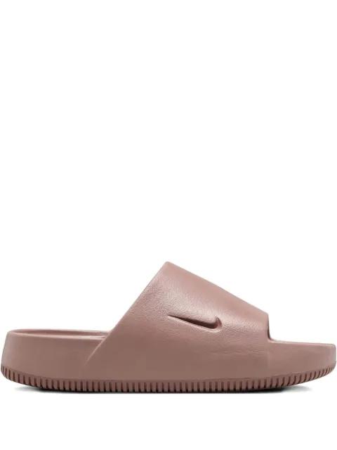 Calm logo-debossed slides by NIKE