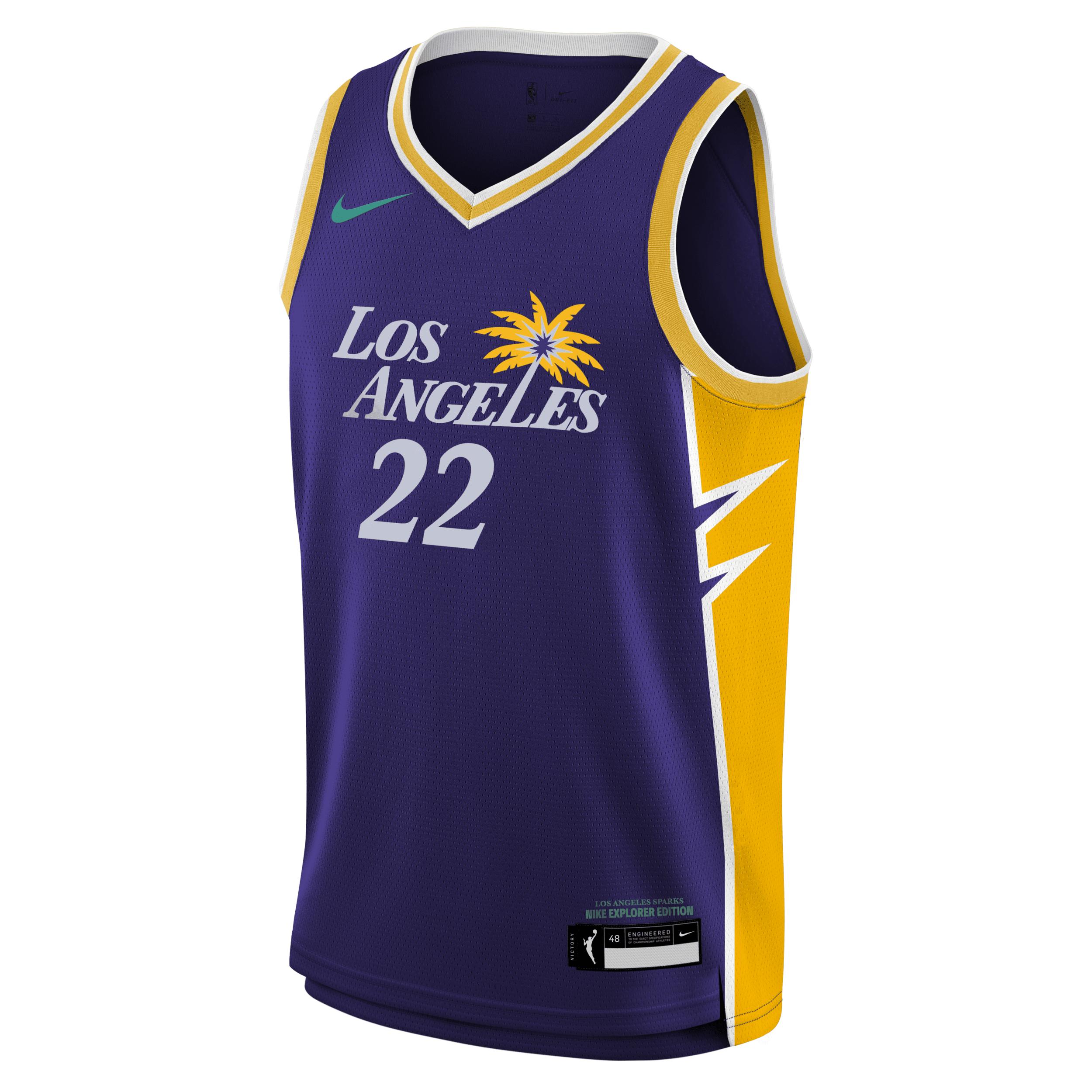 Cameron Brink Los Angeles Sparks 2024 Explorer Edition Big Kids' Nike Dri-FIT WNBA Swingman Jersey by NIKE