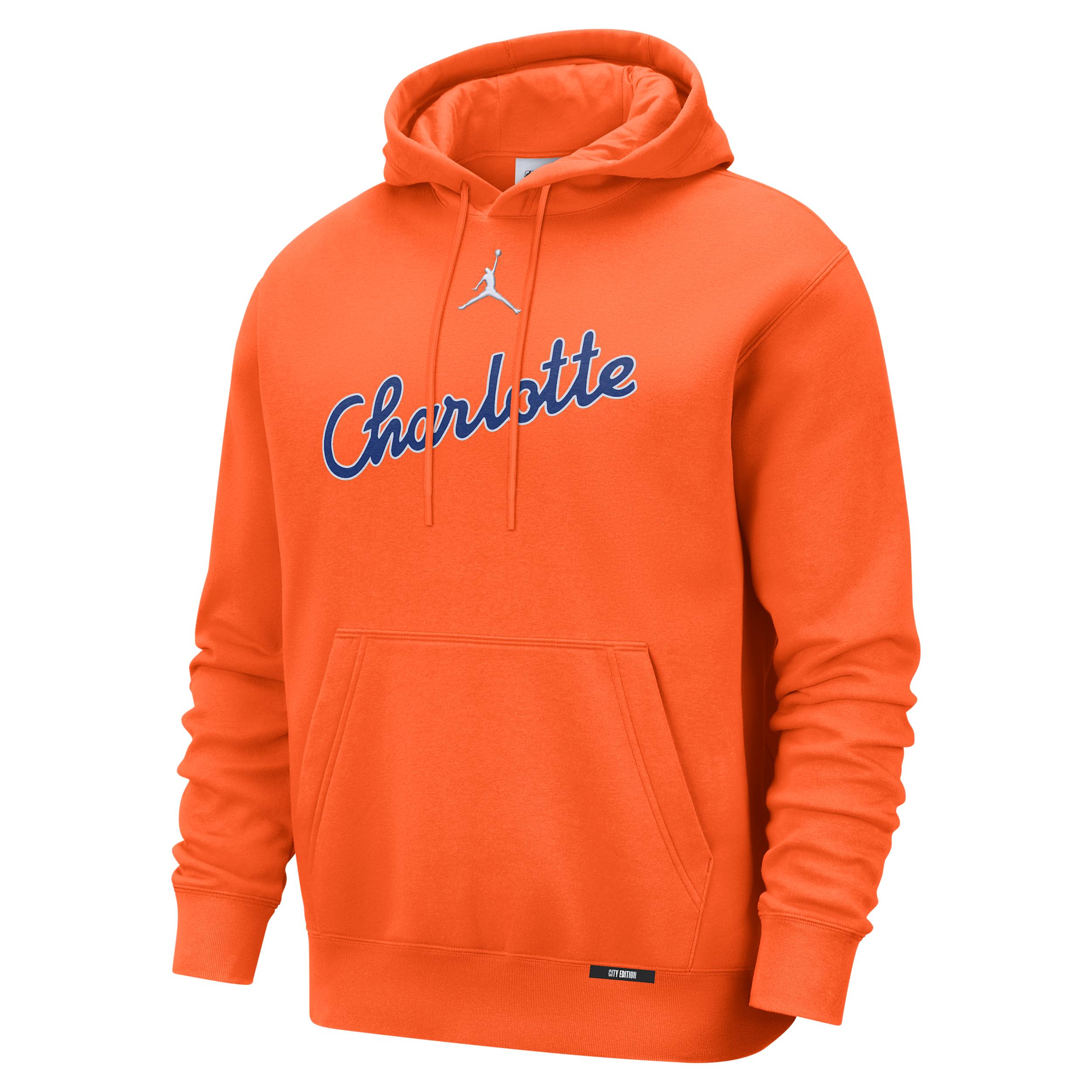Charlotte Hornets City Edition Nike Men's Basketball Club Pull-Over Hoodie by NIKE