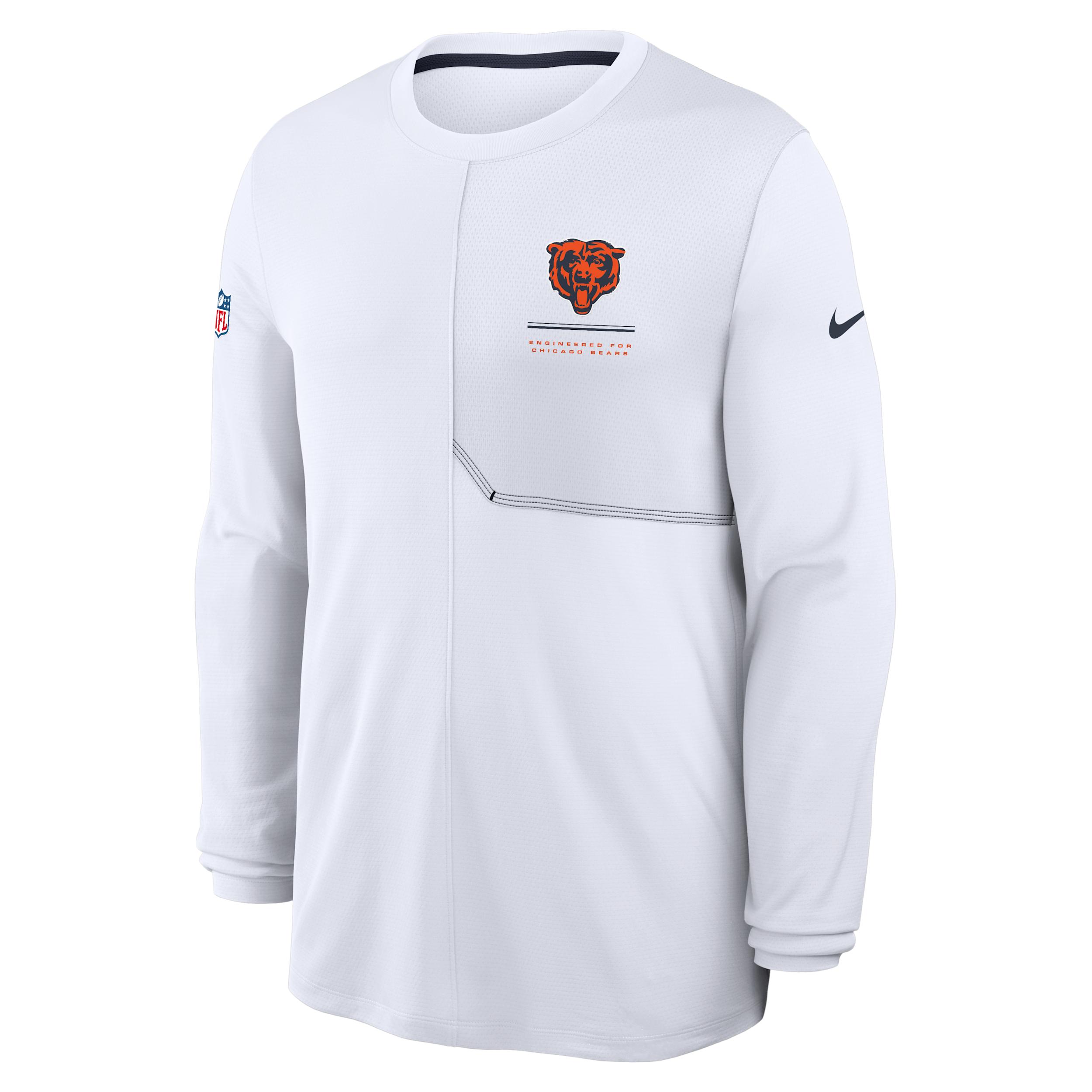 Chicago Bears Sideline Coach Nike Men's Dri-FIT NFL Long-Sleeve Top by NIKE