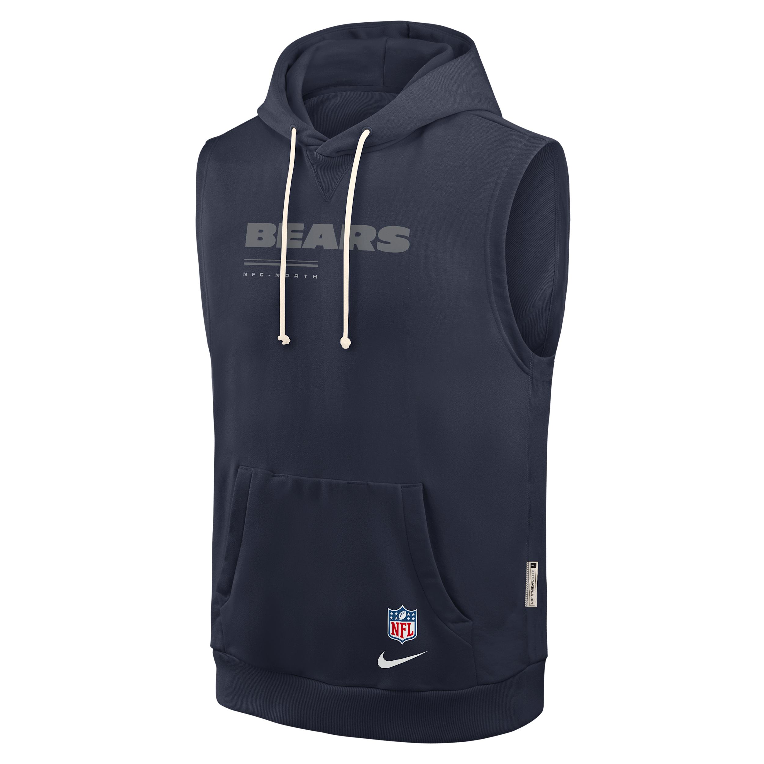 Chicago Bears Sideline Nike Men's Dri-FIT NFL Sleeveless Pullover Hoodie by NIKE