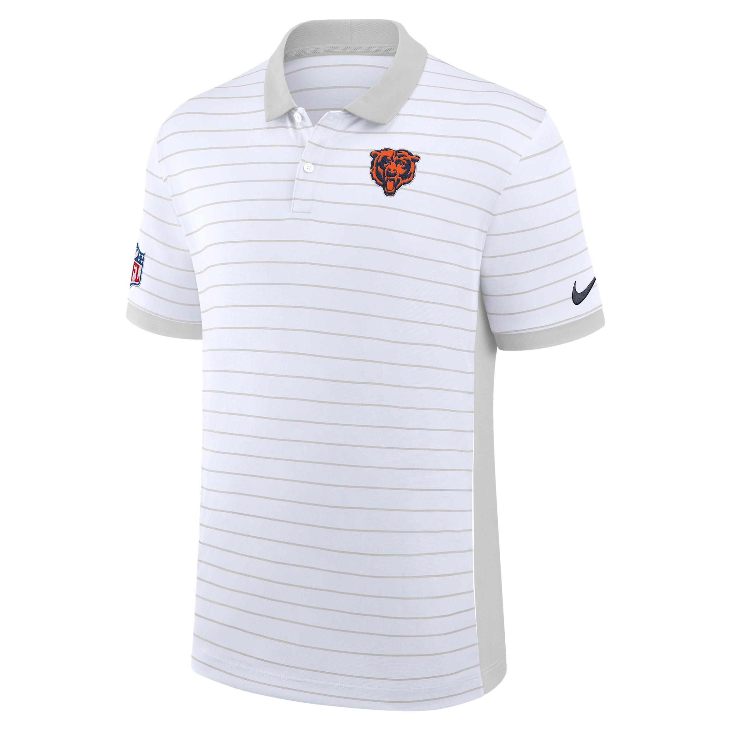 Chicago Bears Sideline Victory Stripe Nike Men's Dri-FIT NFL Polo by NIKE