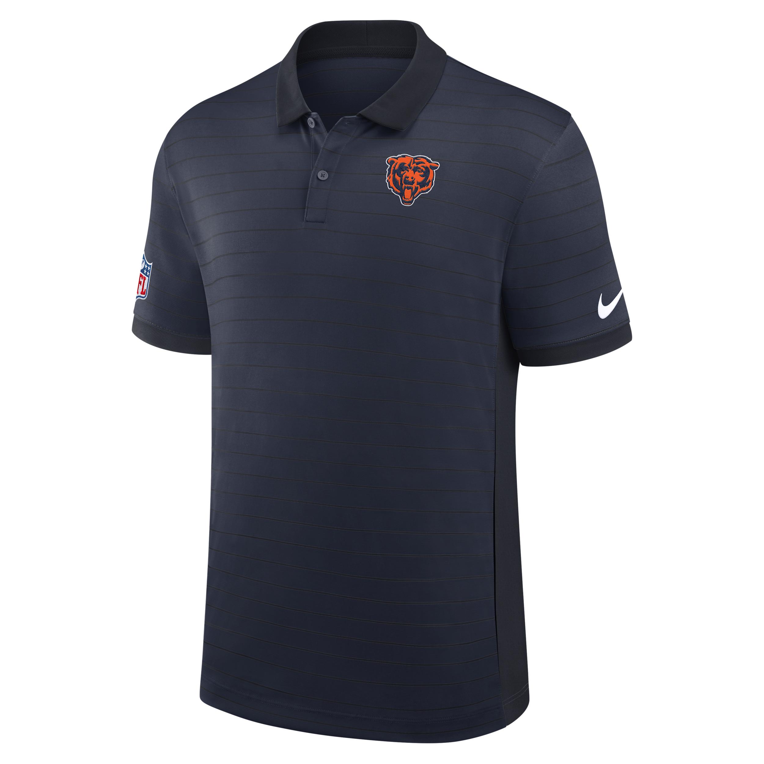 Chicago Bears Sideline Victory Stripe Nike Men's Dri-FIT NFL Polo by NIKE