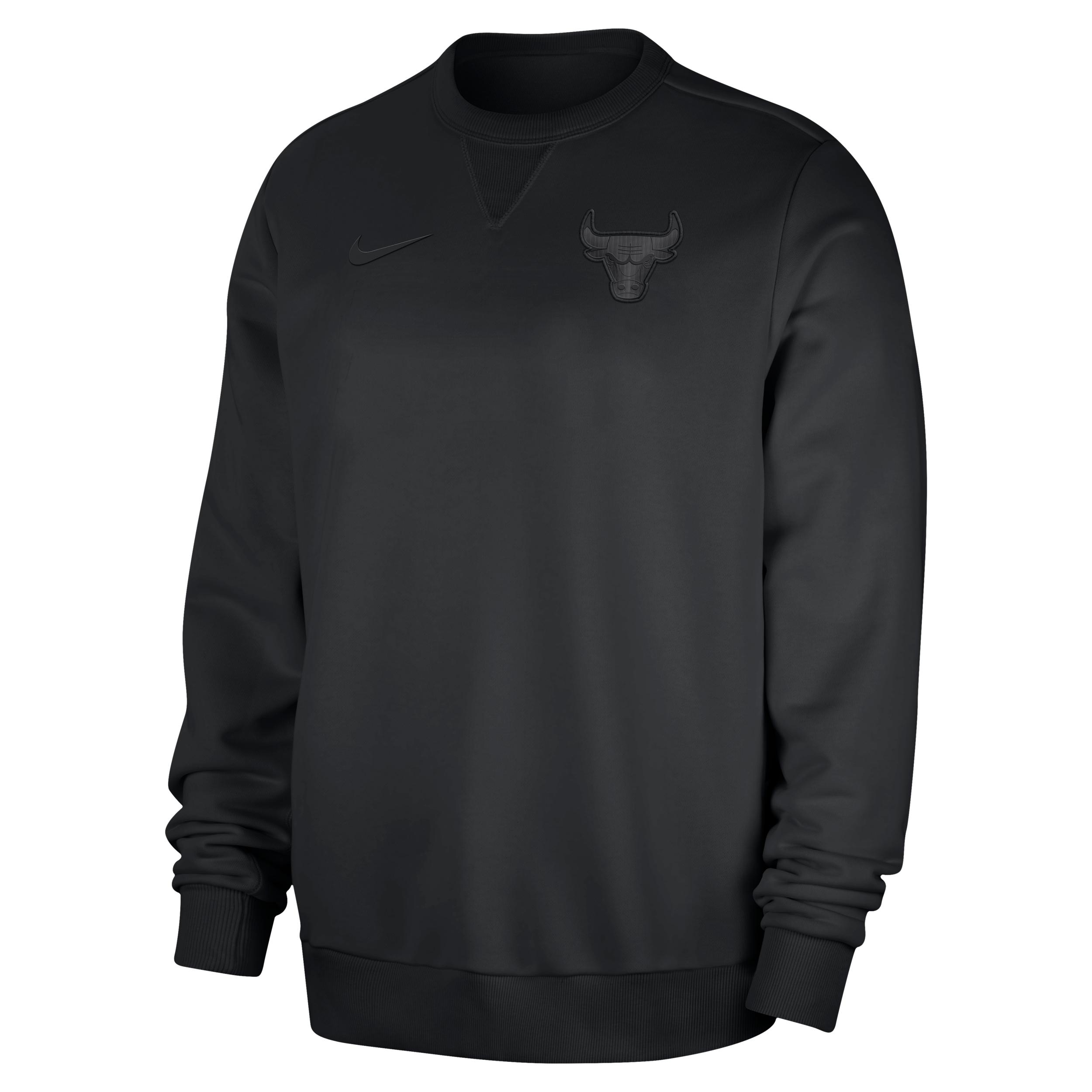 Chicago Bulls Standard Issue Nike Men's Dri-FIT NBA Crew-Neck Sweatshirt by NIKE
