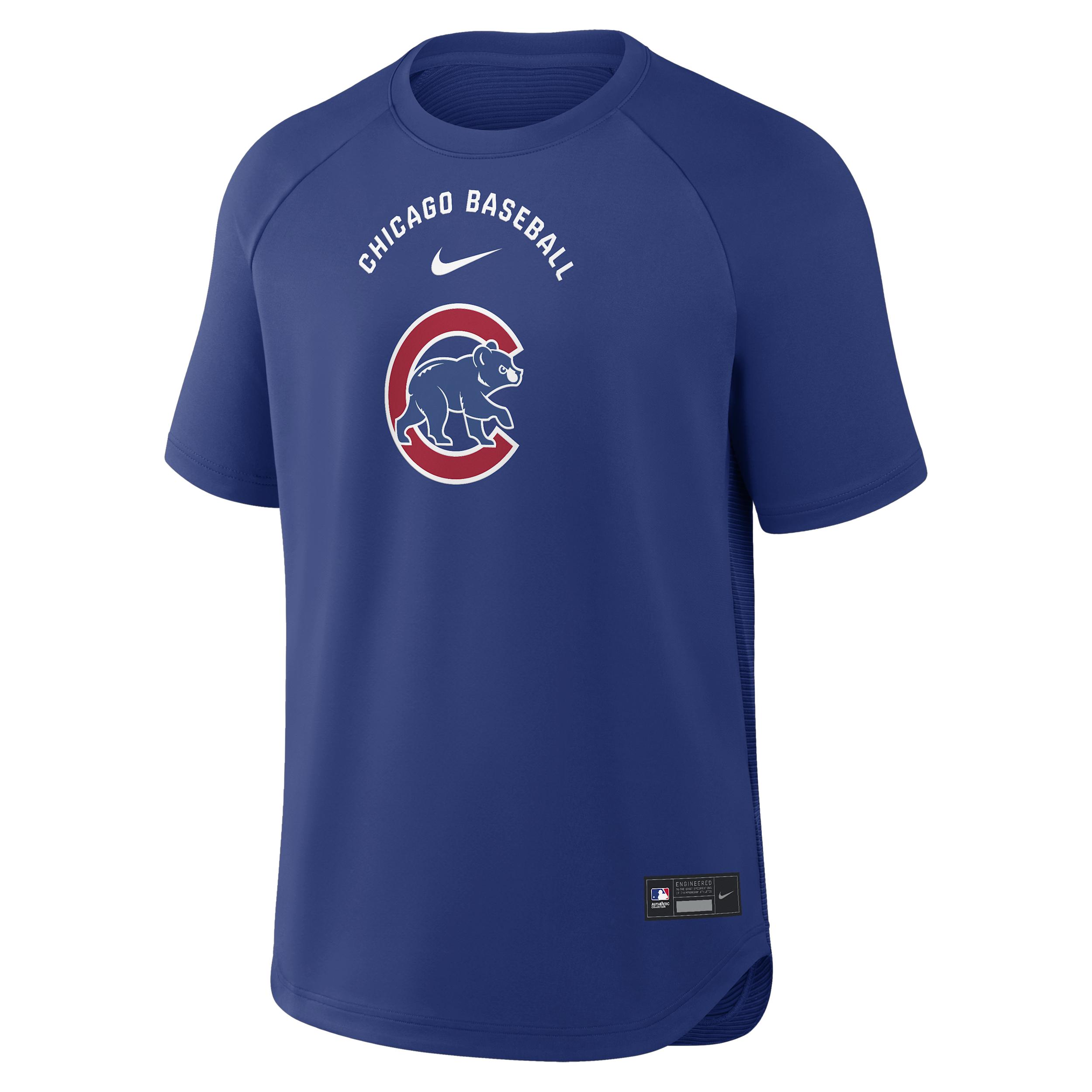 Chicago Cubs Authentic Collection Batting Practice Pregame Nike Men's Dri-FIT MLB Top by NIKE