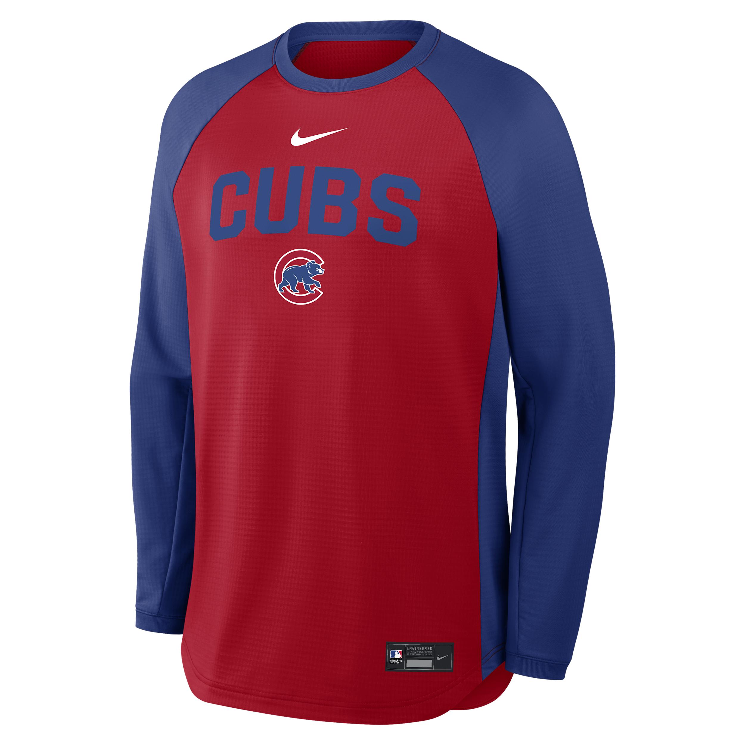 Chicago Cubs Authentic Collection Nike Men's Dri-FIT Pullover Crew by NIKE