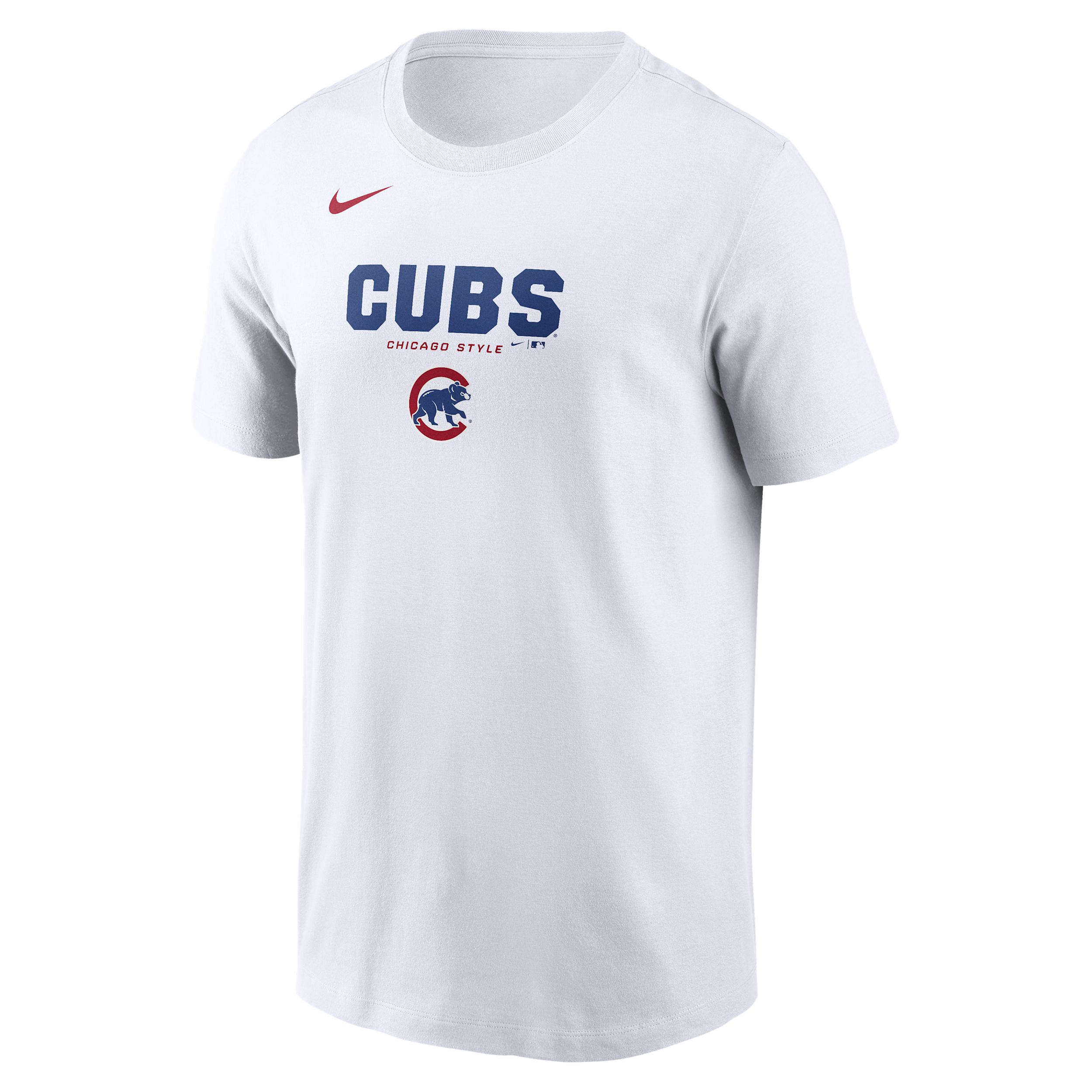 Chicago Cubs Bold Team Name Nike Men's MLB T-Shirt by NIKE