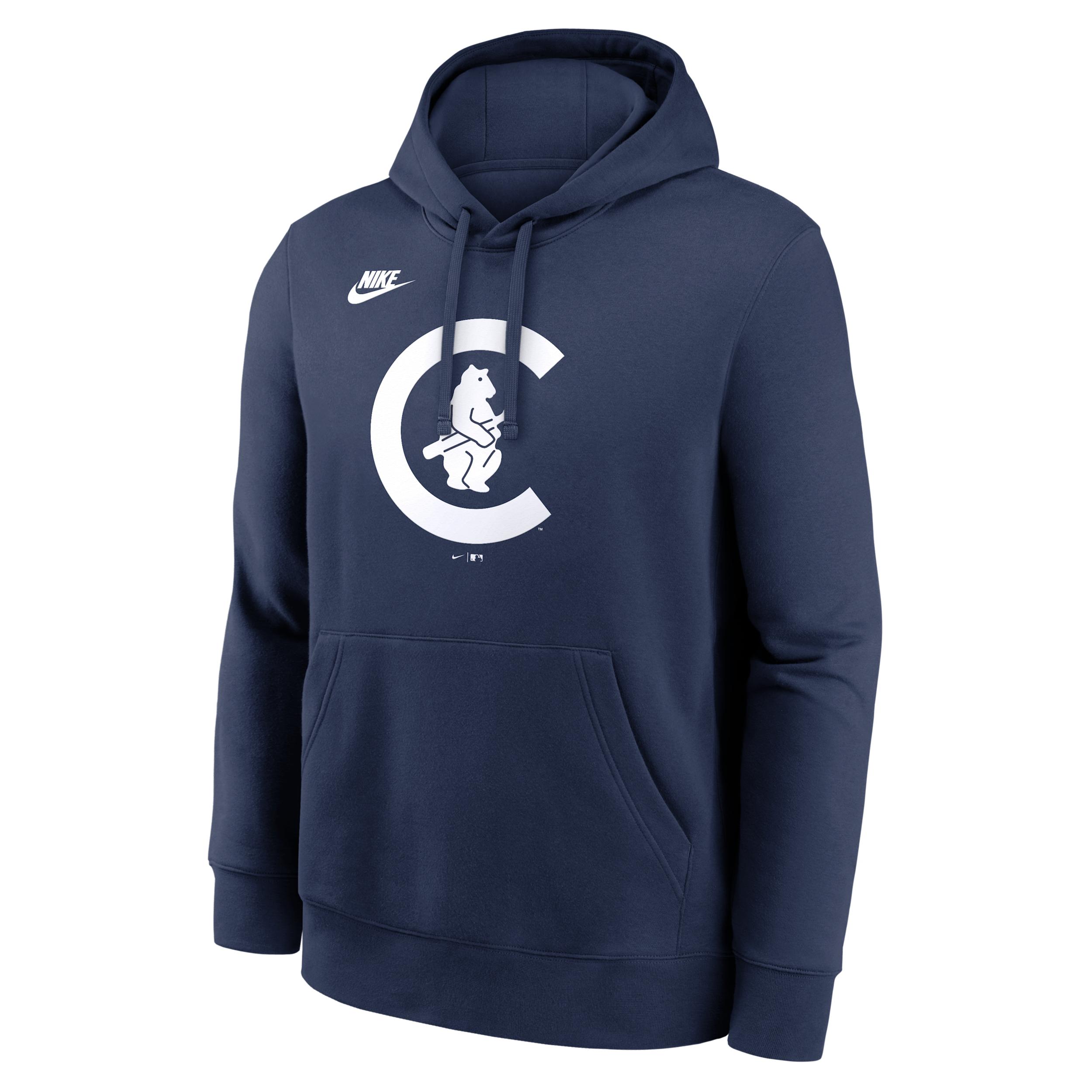 Chicago Cubs Cooperstown Logo Club Nike Men's MLB Pullover Hoodie by NIKE