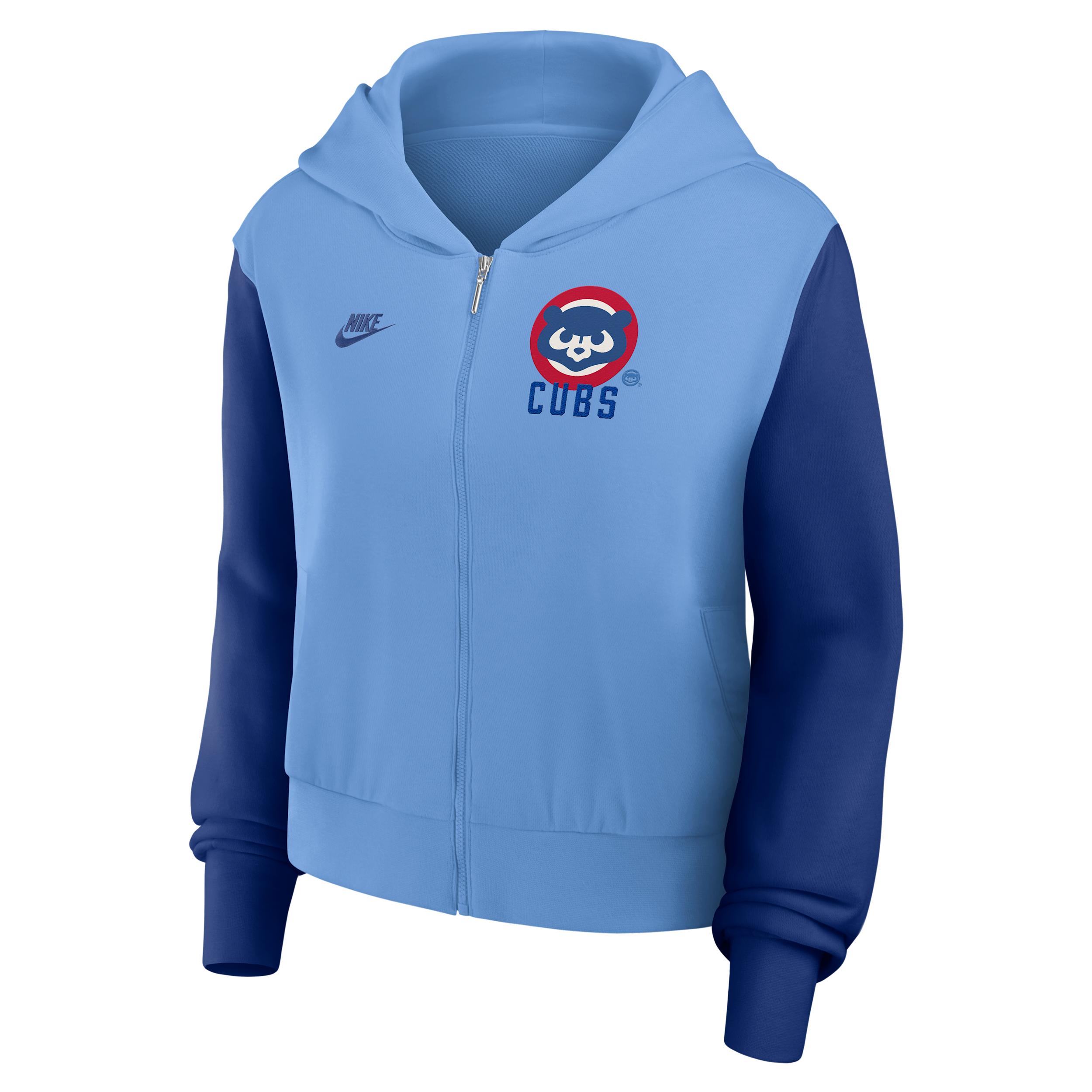 Chicago Cubs Cooperstown Nike Women's MLB Full-Zip Hoodie by NIKE