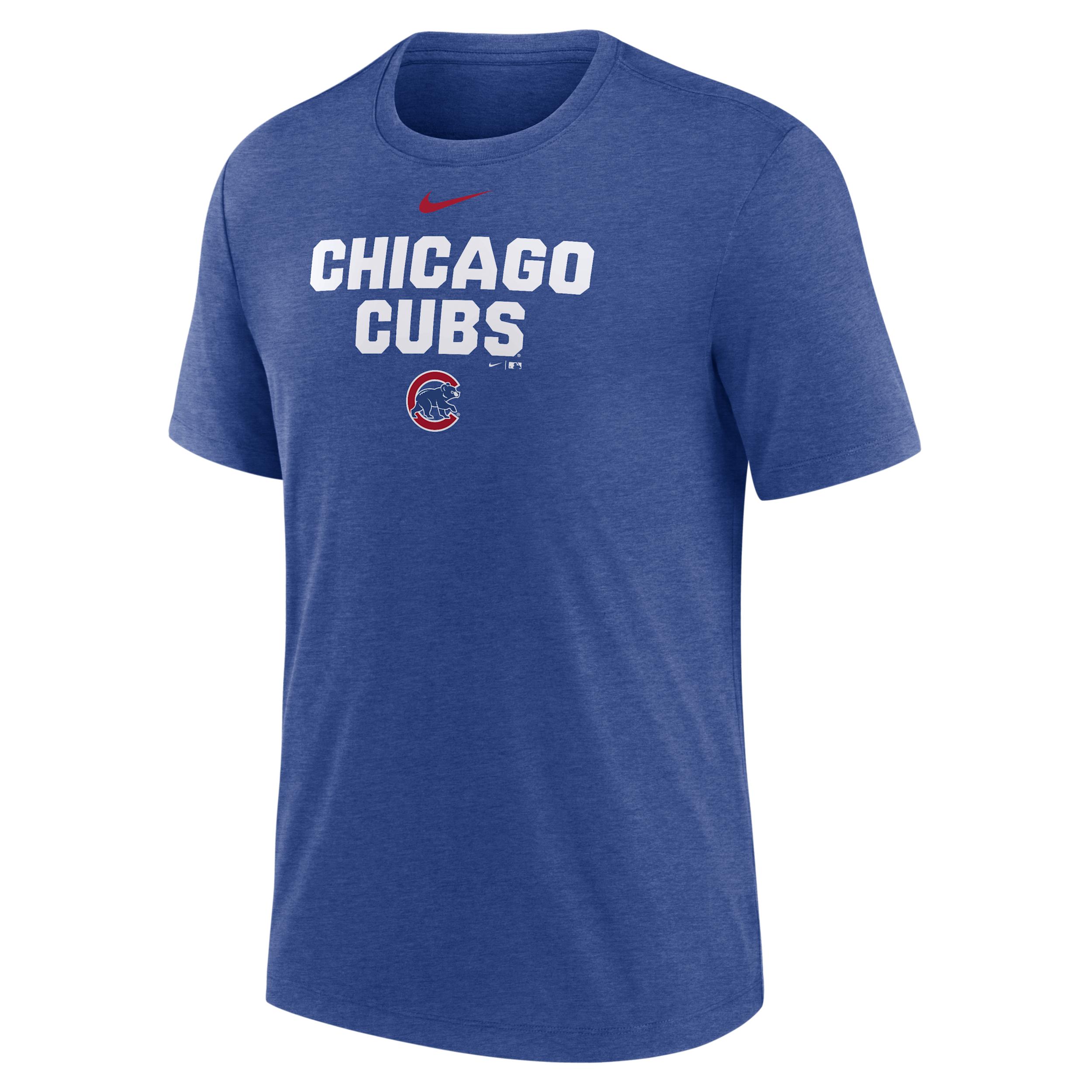 Chicago Cubs Stacked Nike Men's MLB T-Shirt by NIKE