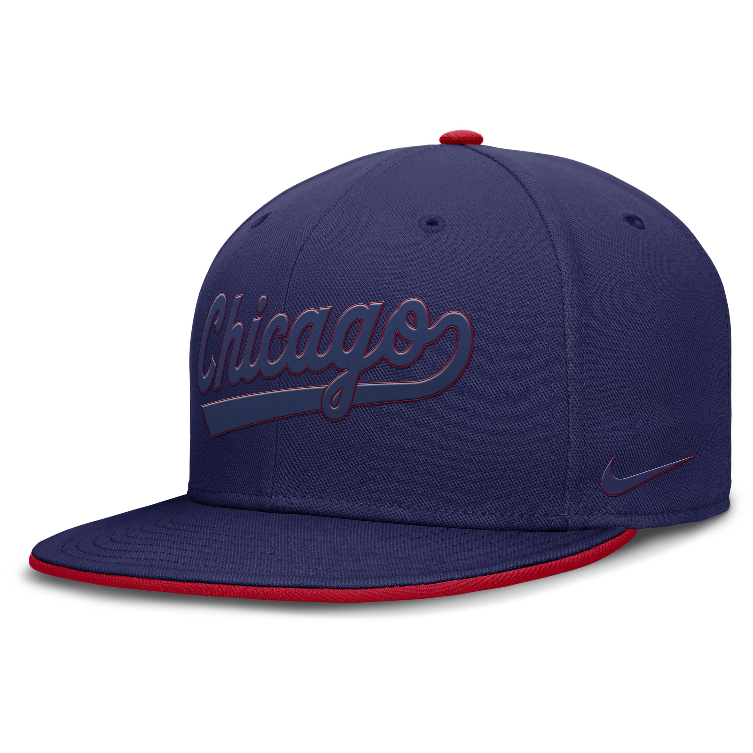 Chicago Cubs True Nike Men's Dri-FIT MLB Fitted Hat by NIKE