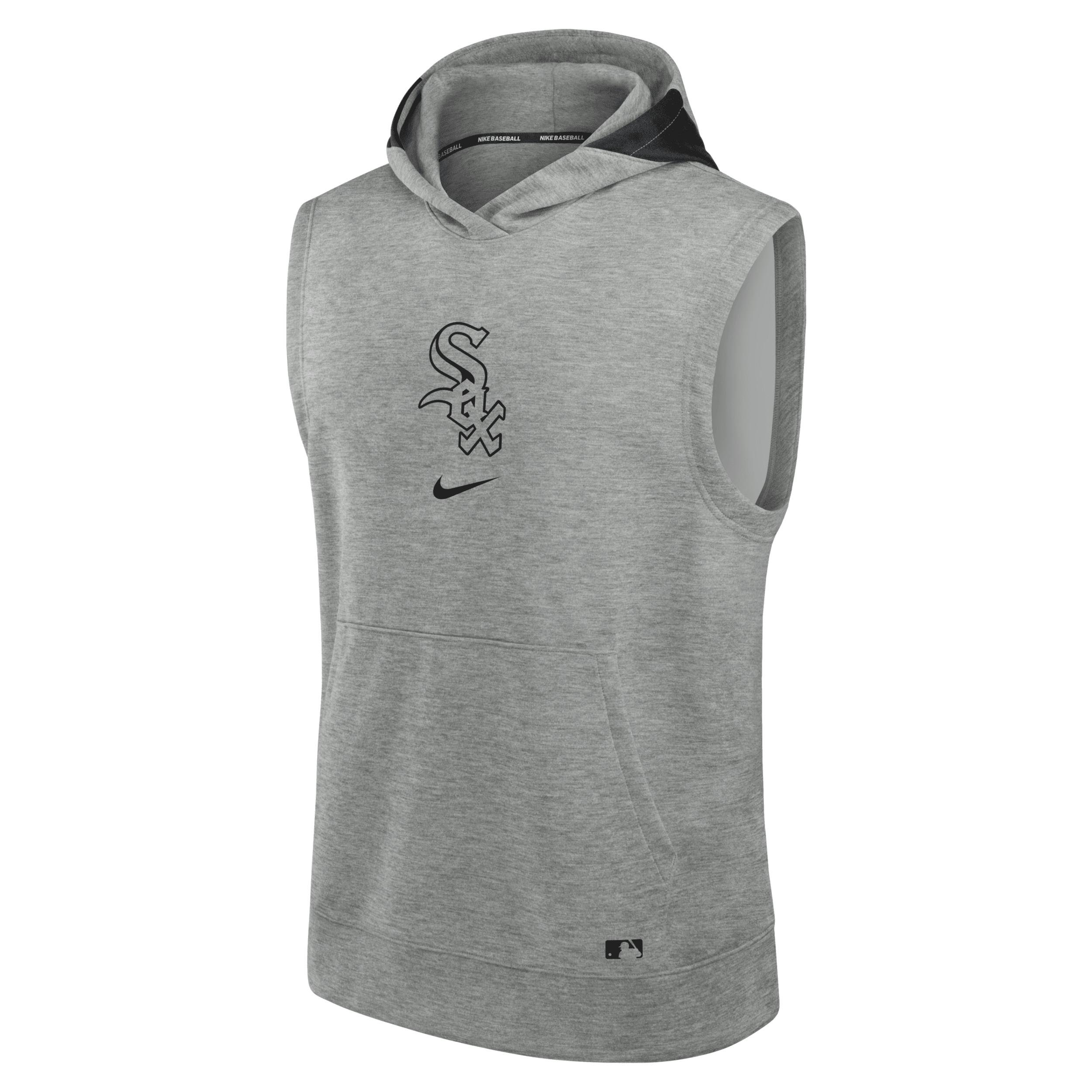 Chicago White Sox Authentic Collection Early Work Menâs Nike Men's Dri-FIT MLB Sleeveless Pullover Hoodie by NIKE