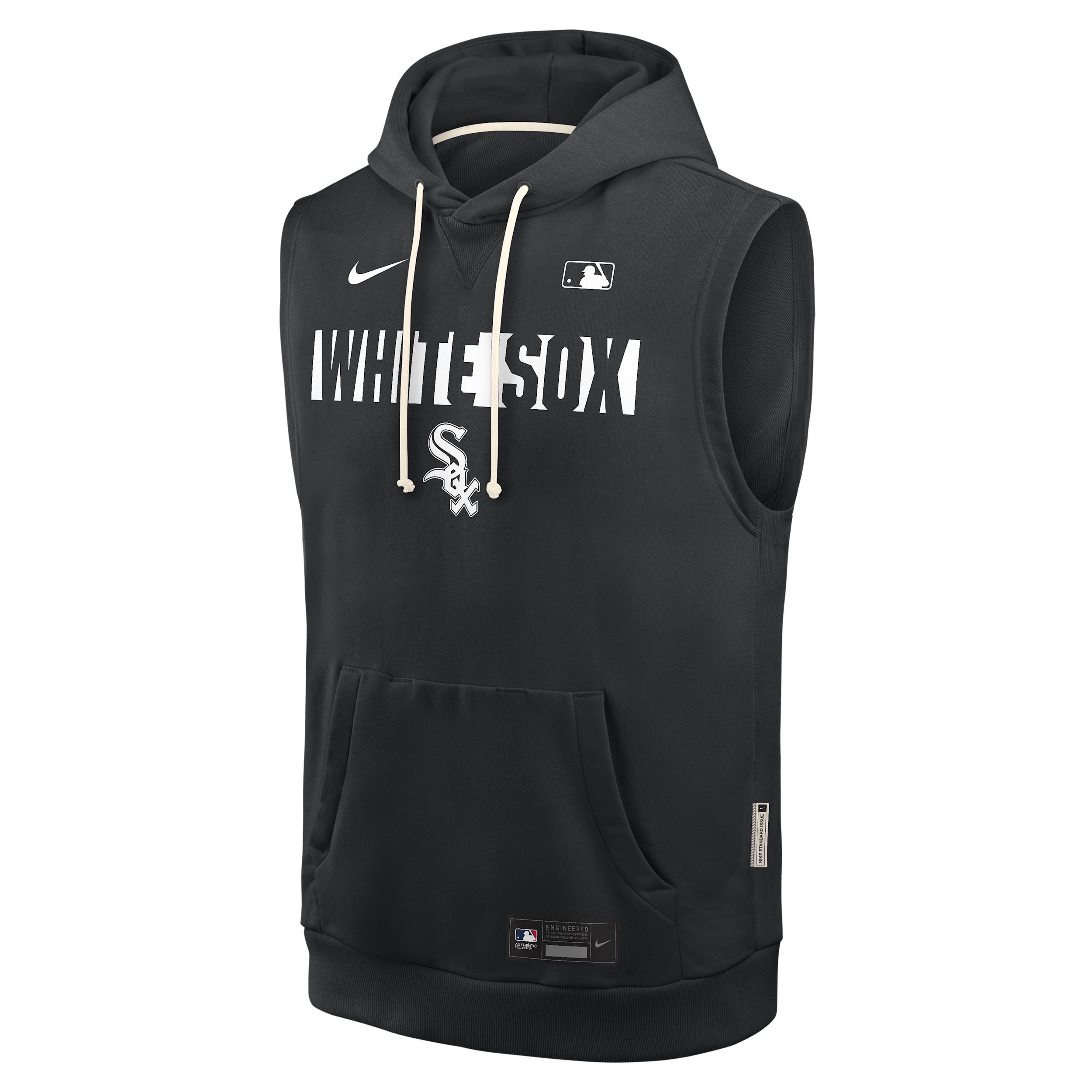 Chicago White Sox Authentic Collection Standard Issue Nike Men's Dri-FIT MLB Sleeveless Pullover Hoodie by NIKE