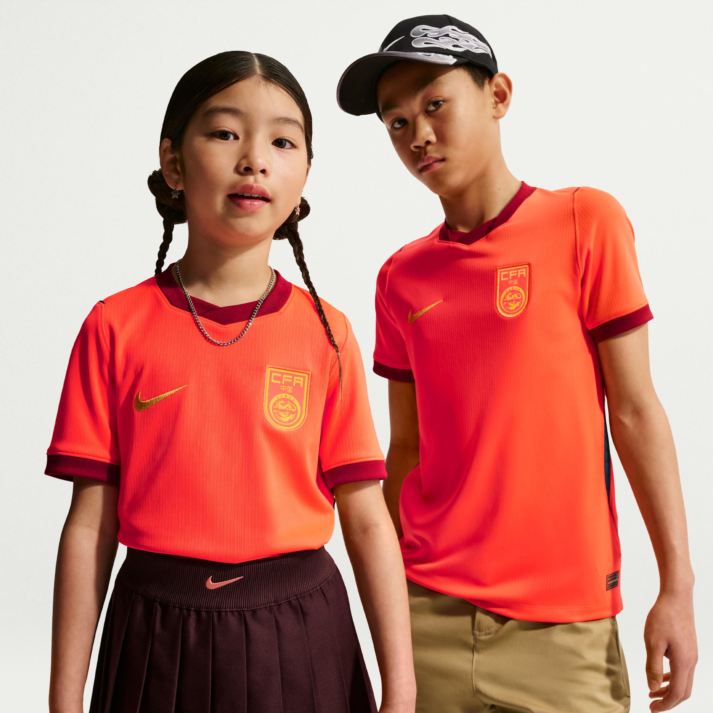 China 2026 Stadium Home Big Kids' Nike Dri-FIT Soccer Replica Jersey by NIKE