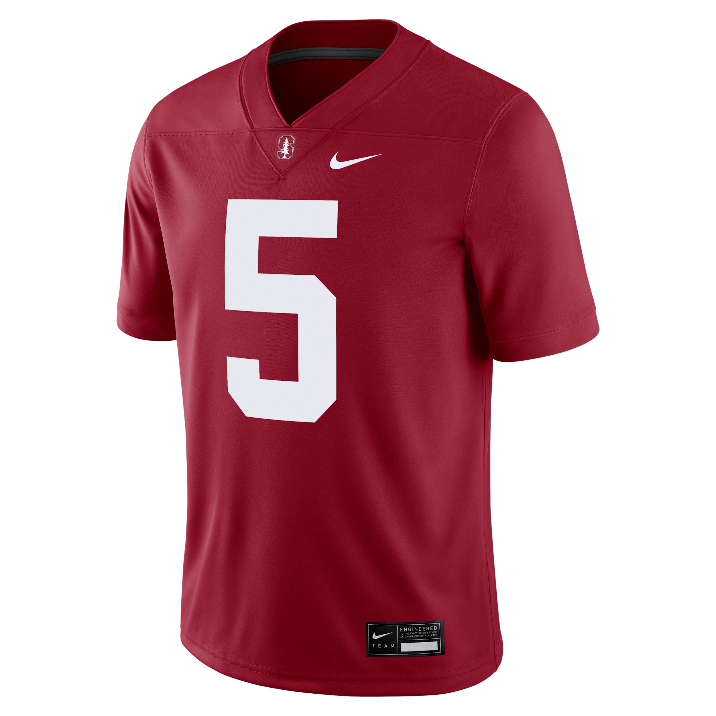 Christian McCaffrey Stanford Menâs Nike Men's Dri-FIT College Game Jersey by NIKE