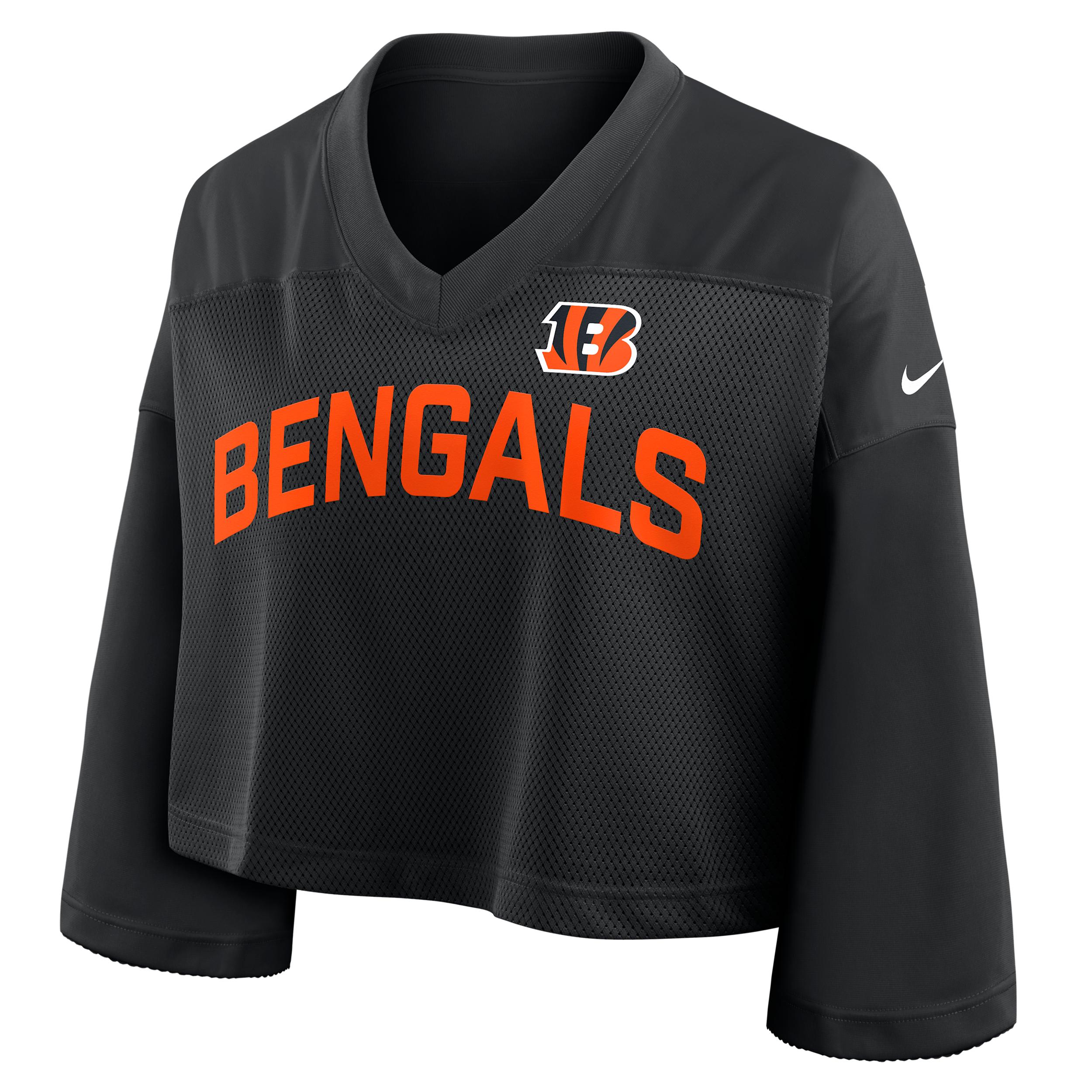 Cincinnati Bengals Wide Receiver Jersey Fashion Nike Women's Dri-FIT NFL Cropped Top by NIKE